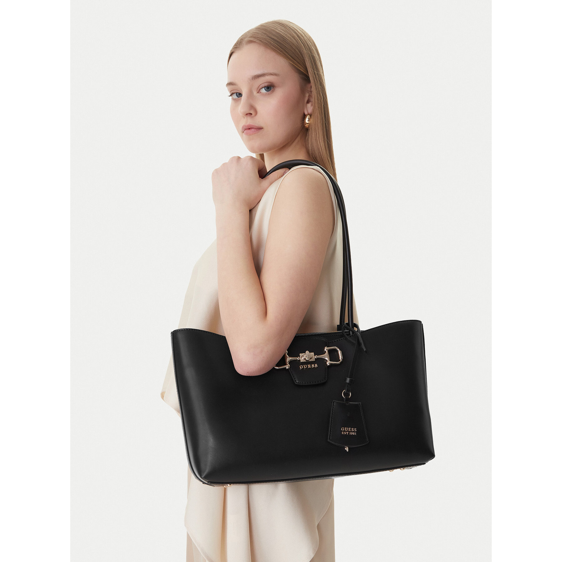 Geantă Guess Janie HWVG99 10230 Negru