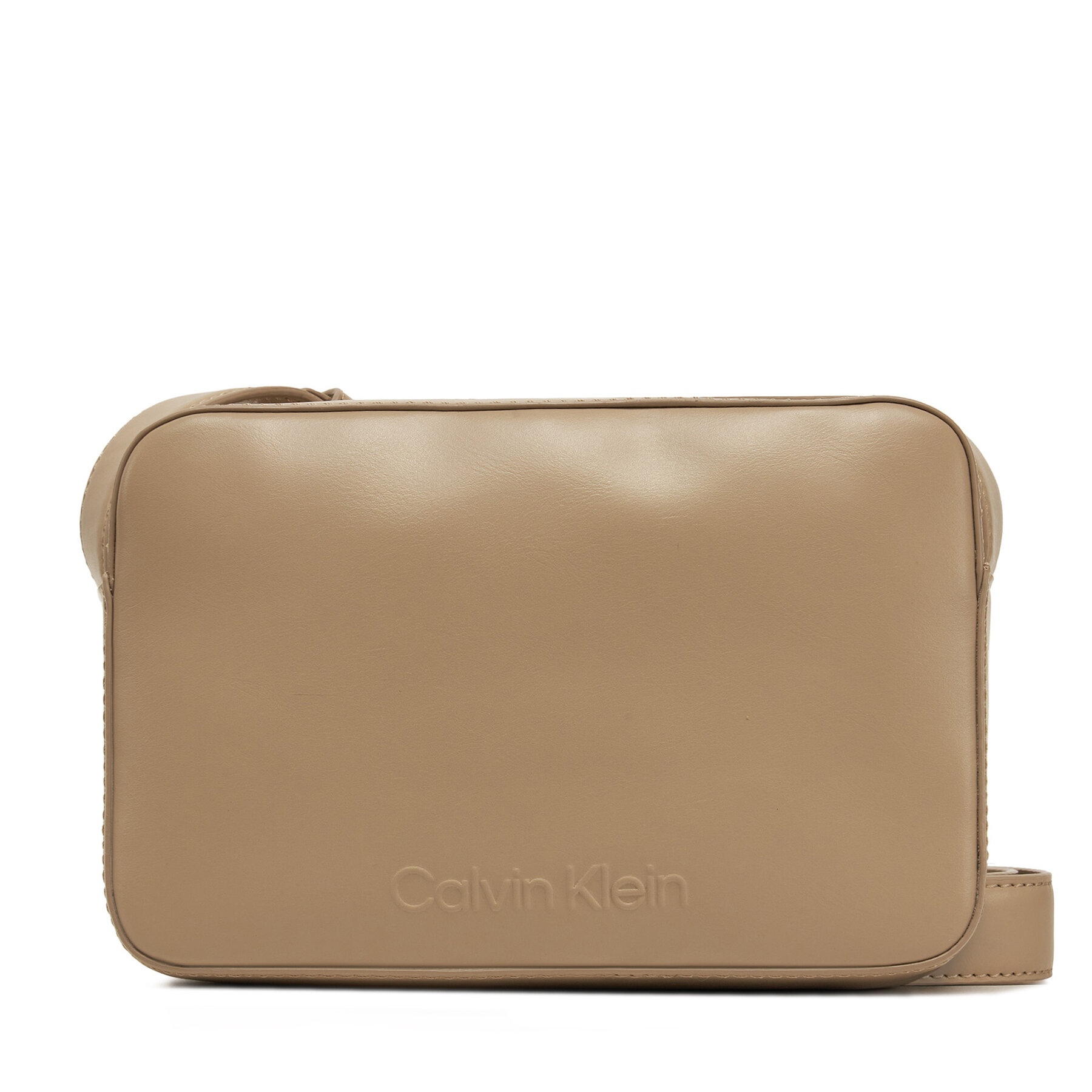 Дамска чанта Calvin Klein Embossed Logo Camera Bag K60K612555 Кафяв