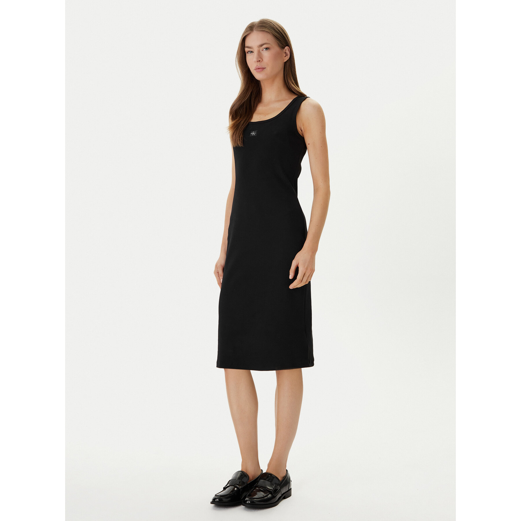 Calvin Klein Jeans Kleid für den Alltag LV047F257G Schwarz Slim Fit