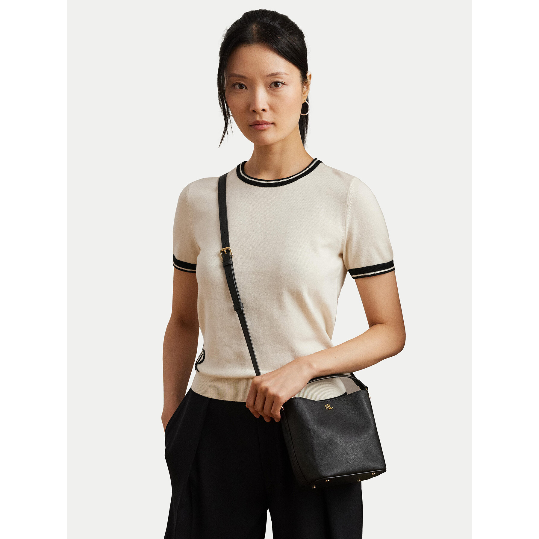 Torbica LAUREN RALPH LAUREN 431969365001 Crna