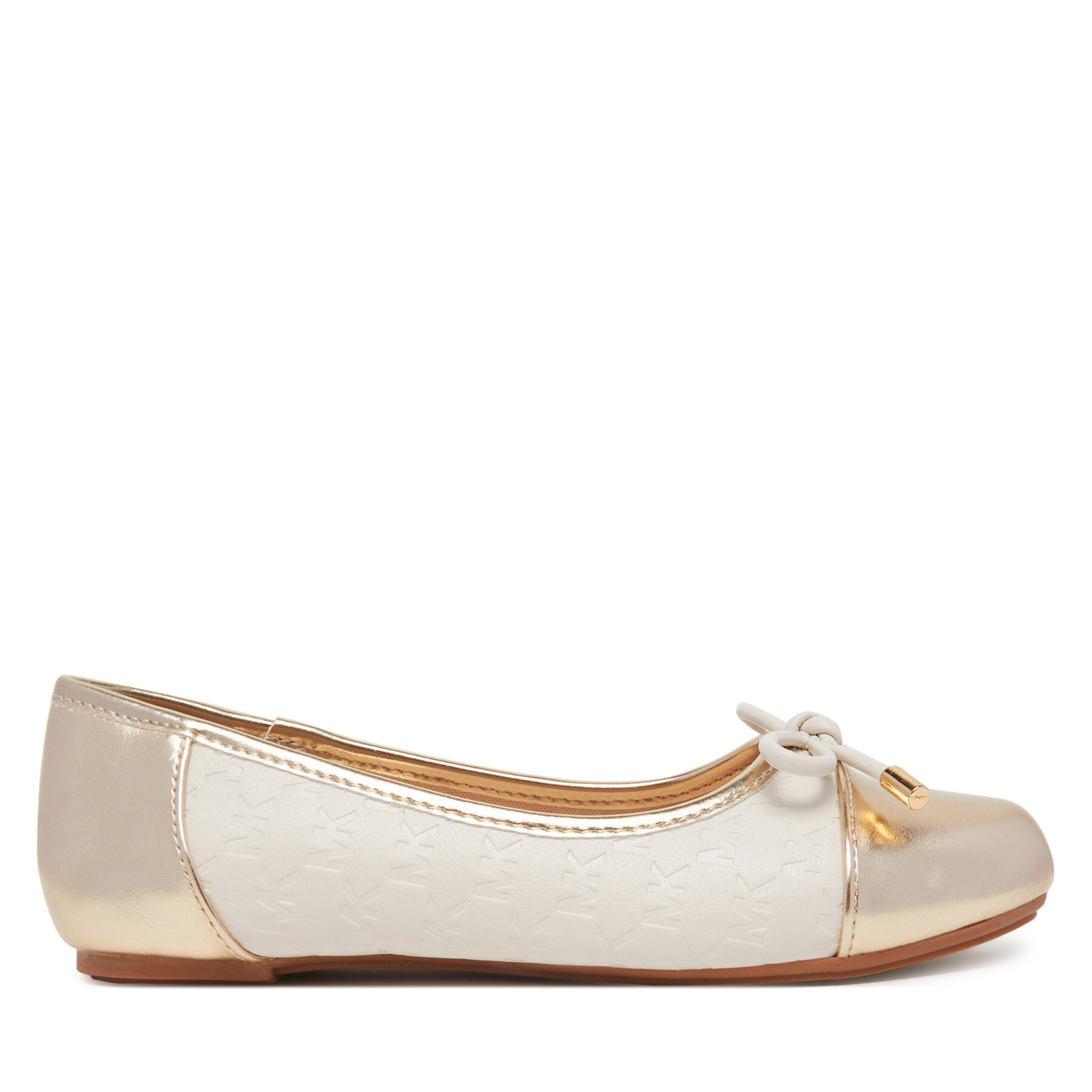 Balerīnas MICHAEL Michael Kors Kenya Bow MK01365256 Écru
