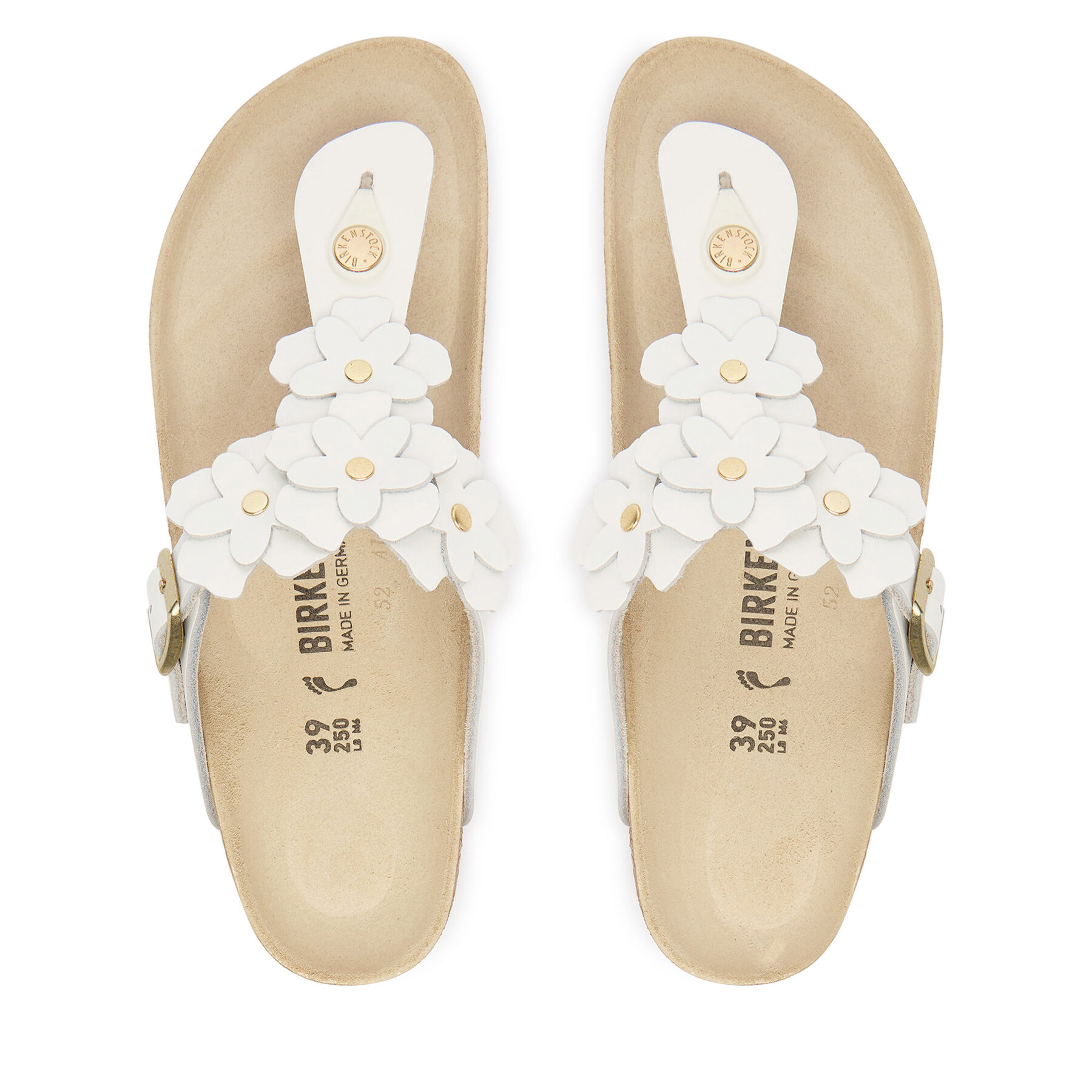 Flip flop Birkenstock Gizeh 1026735 Alb