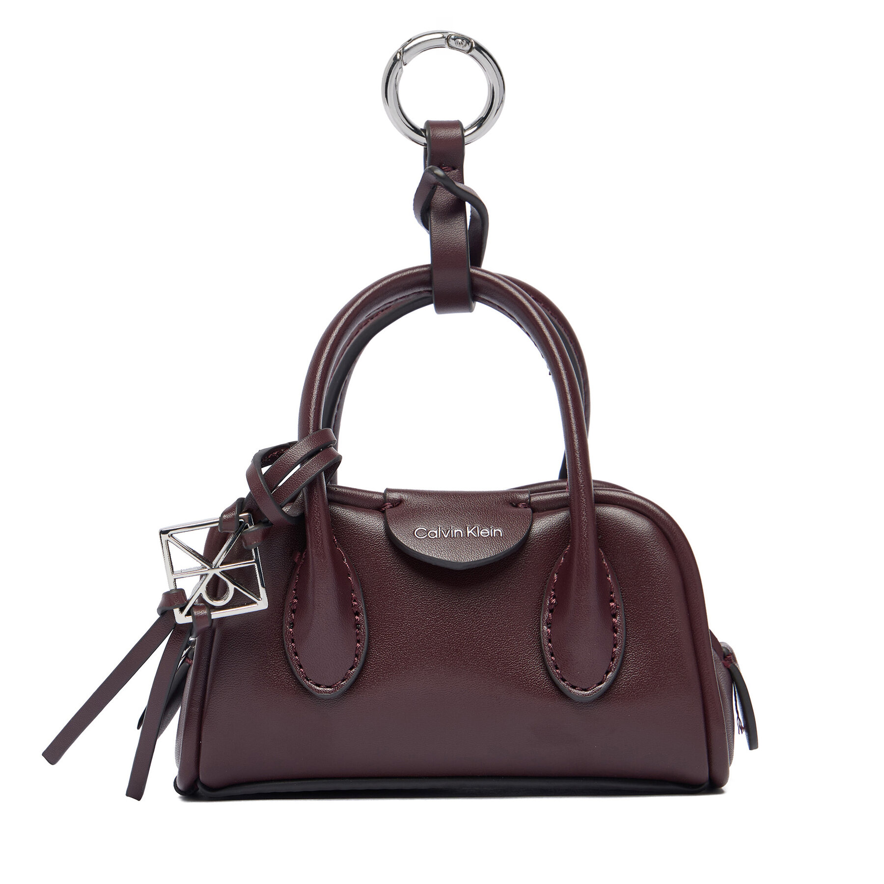 Breloc Calvin Klein Emblem Trio Mini Bag Charm LV04F1315G Vișiniu