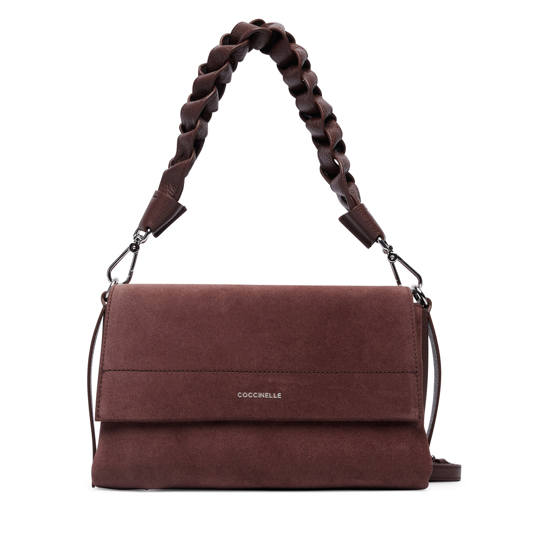 Geantă Coccinelle P6P Boheme Suede Bimaterial E1 P6P 12 01 01 Vișiniu