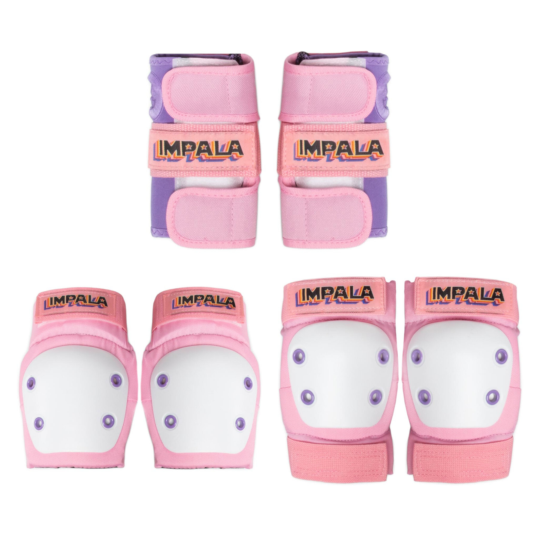 Set de protección para patinar Impala Kids Protective Pack Rosa
