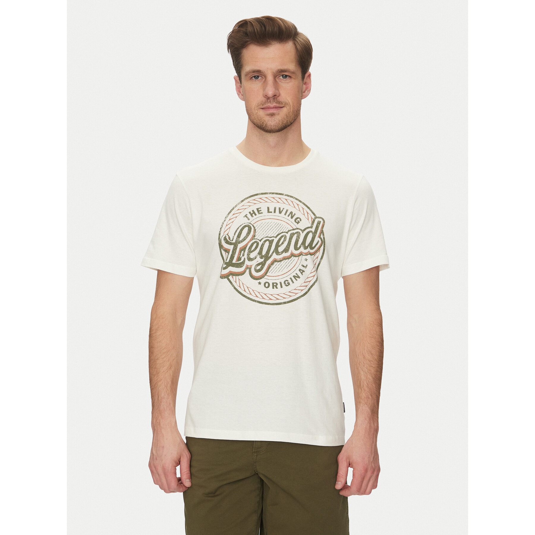Blend T-shirt 20717760 Bianco Regular Fit
