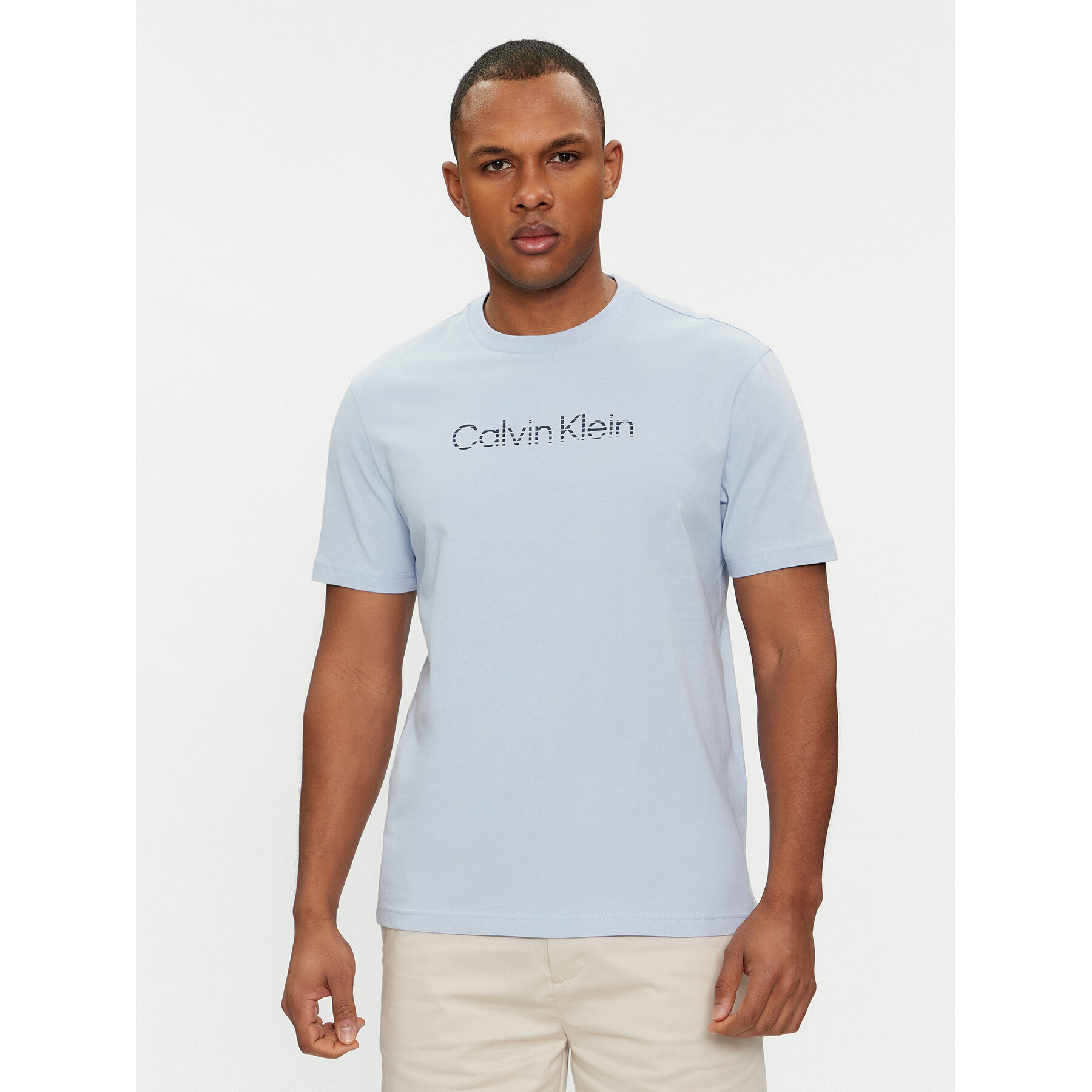 Calvin Klein T-Shirt Degrade Logo K10K112501 Γαλάζιο Regular Fit