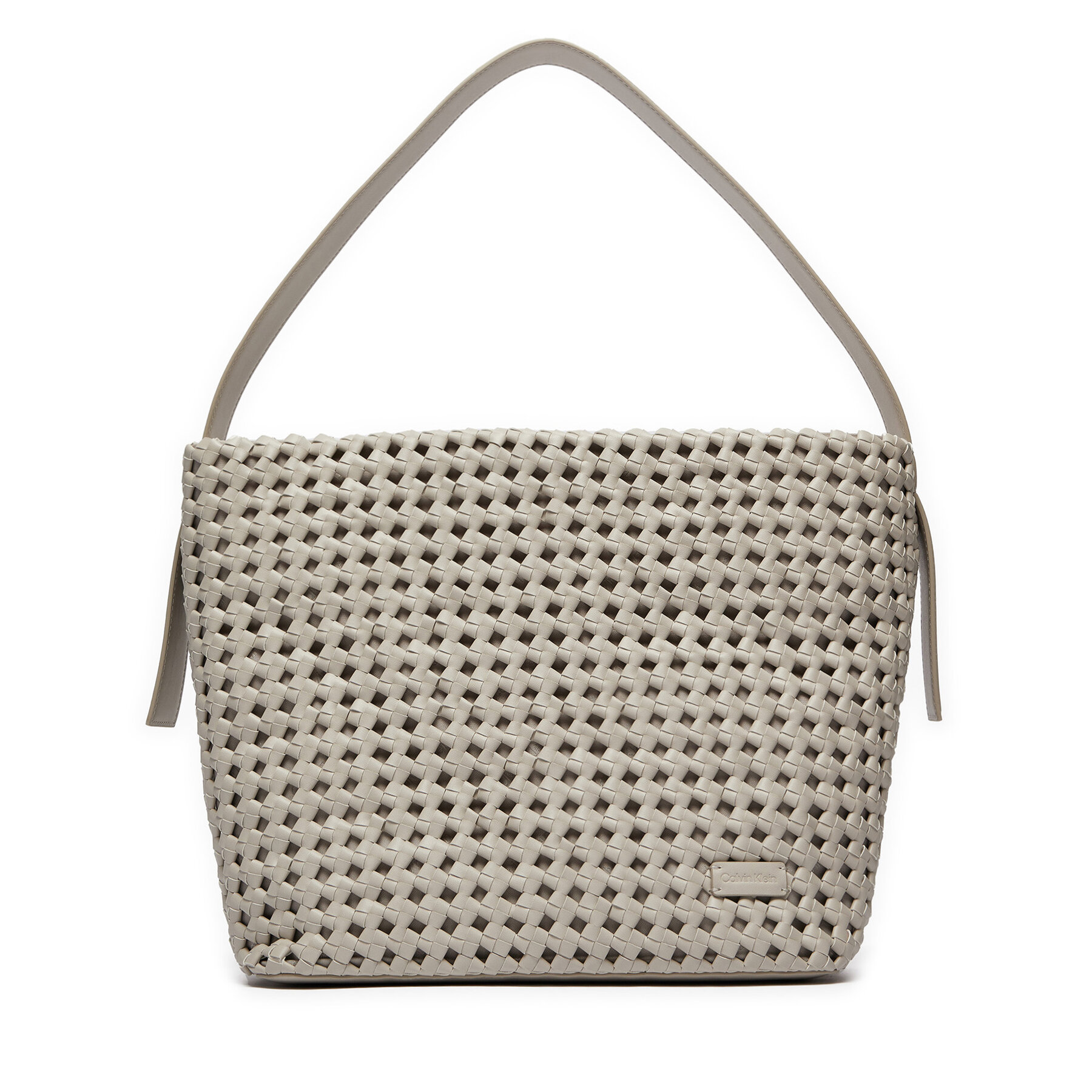 Calvin Klein Τσάντα Calvin Klein Ck Braided Medium Shopper K60K612131 Γκρι