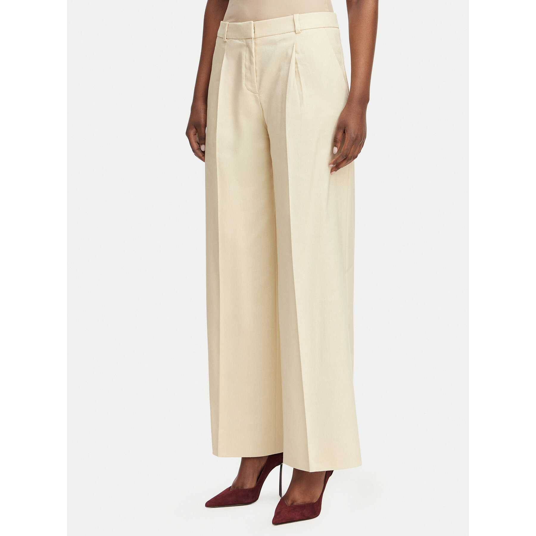 HUGO Stoffhose Halati 50559839 Beige Regular Fit