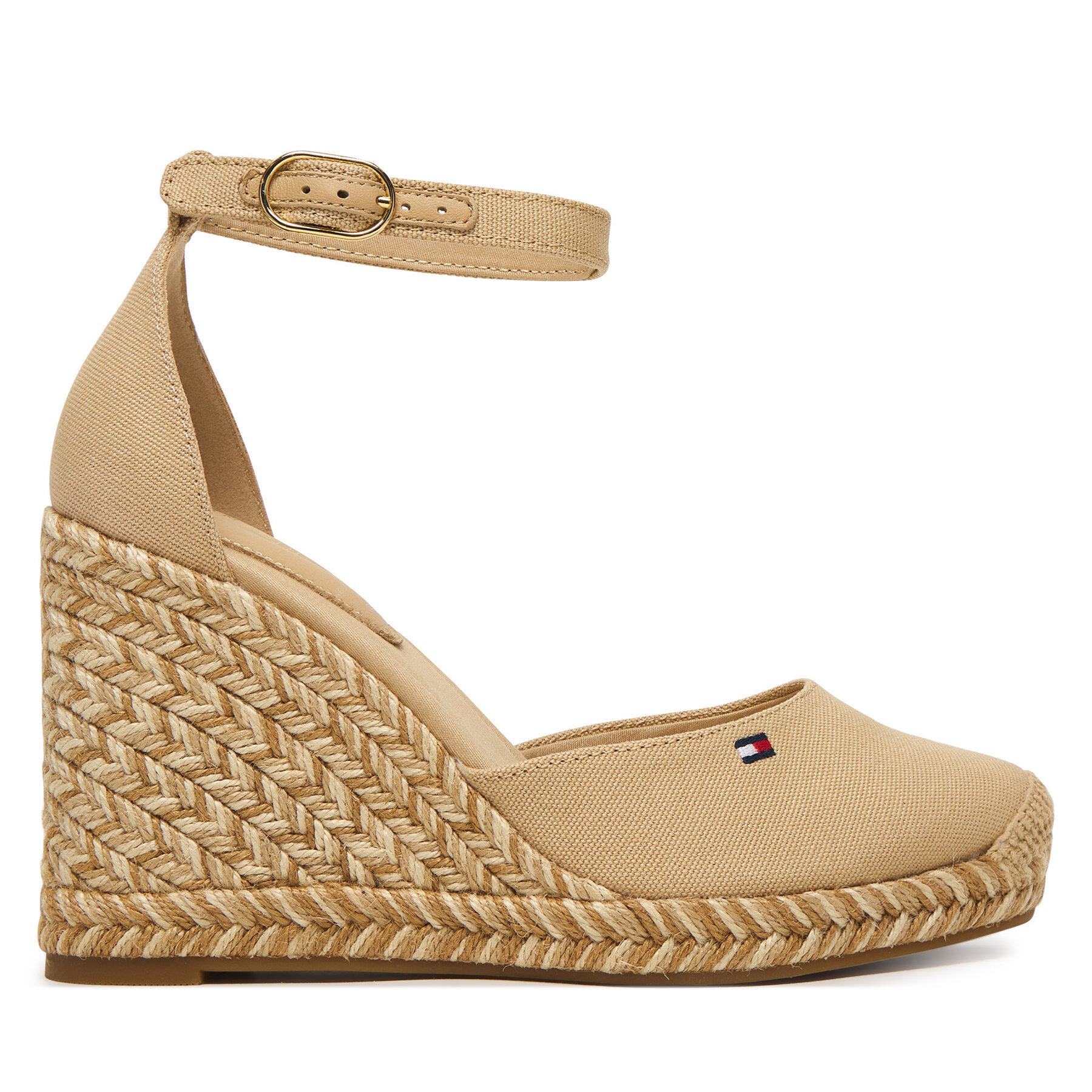 Espadrile Tommy Hilfiger Wedge FW0FW09225 Bež