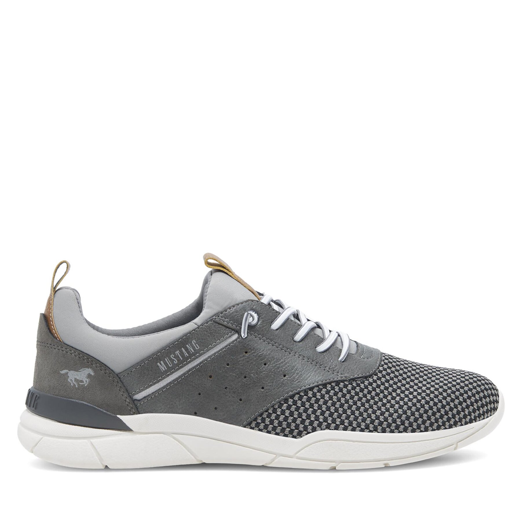 Męskie Sneakersy Mustang, Rozmiar 41 Szary 4138-313