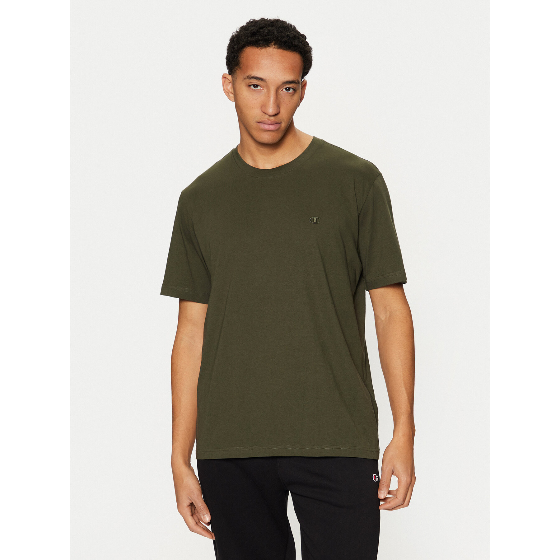 Champion Majica 220278 Zelena Standard Fit