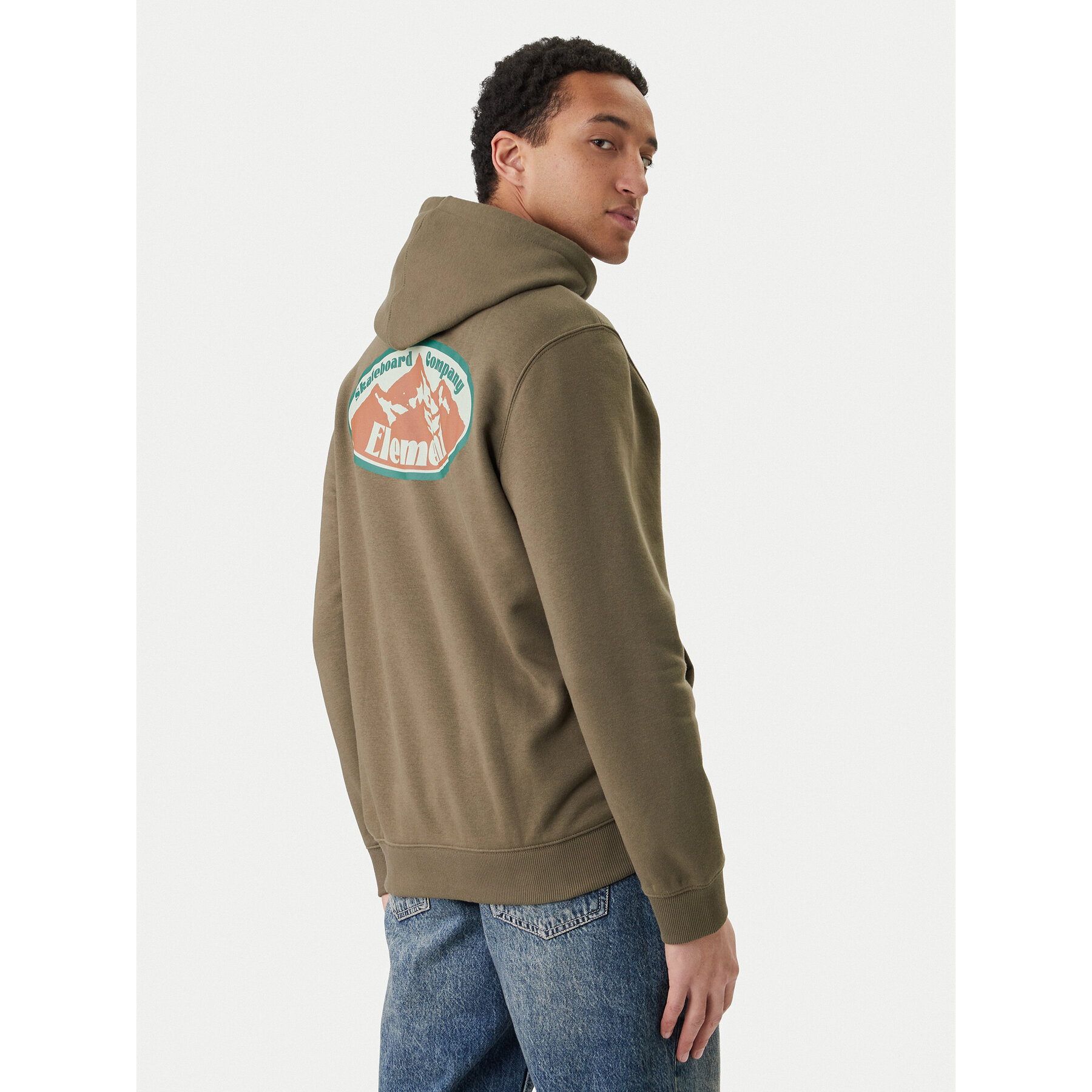Element Sweatshirt Epic Po ELYSF00319 Khakifarben Regular Fit