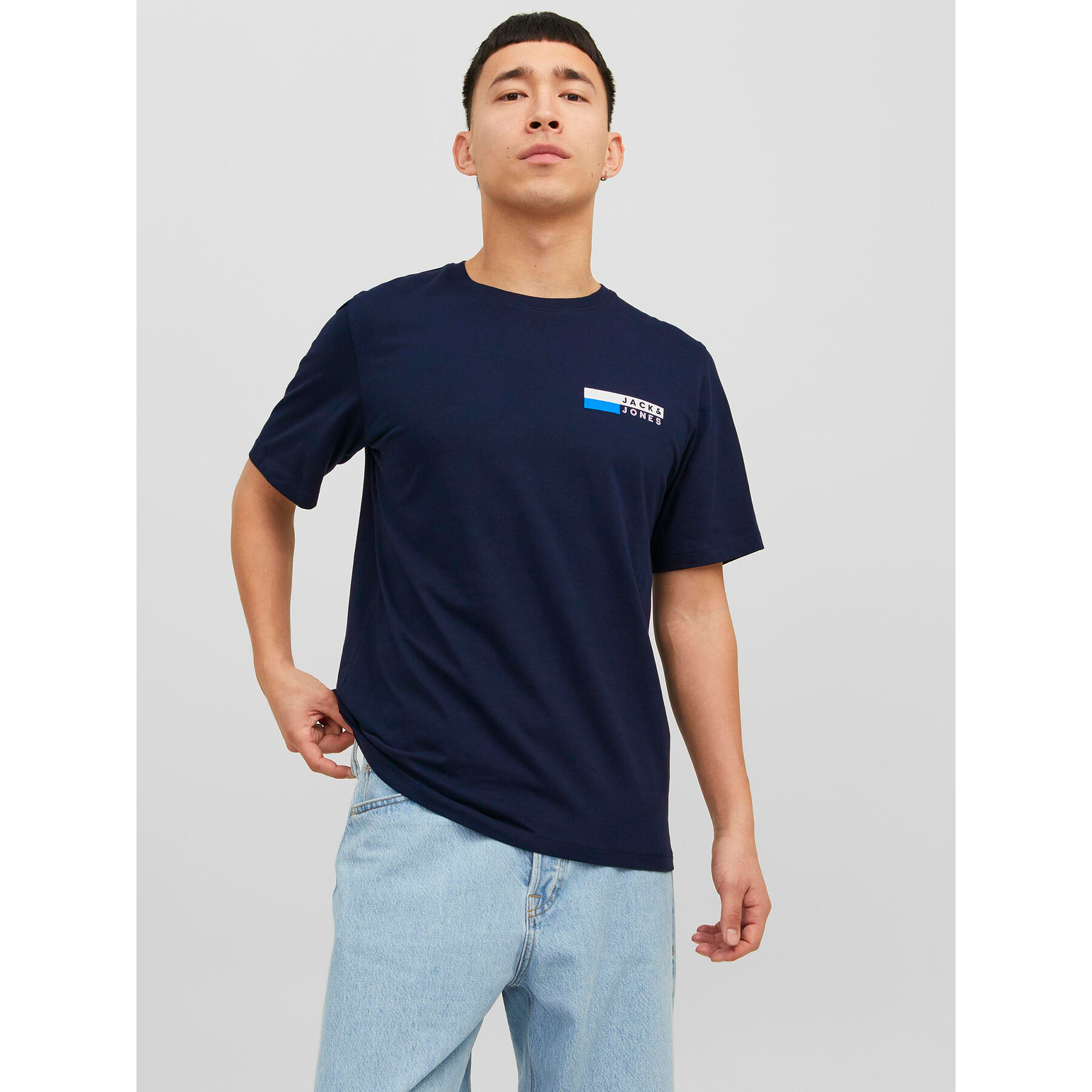 Jack & Jones Póló Corp 12233999 Sötétkék Standard Fit