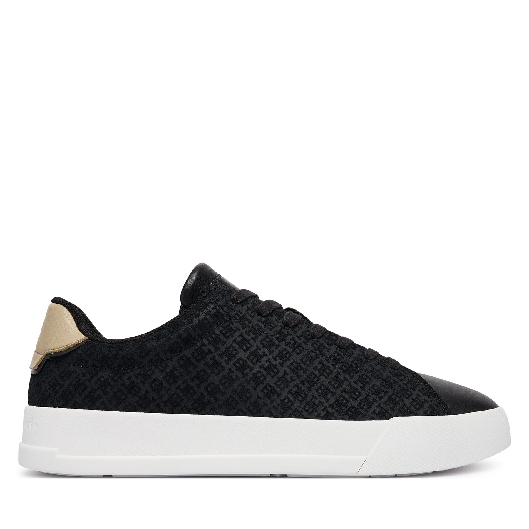 Сникърси Tommy Hilfiger Th Court Lth Mix Monogram FM0FM06082 Черен