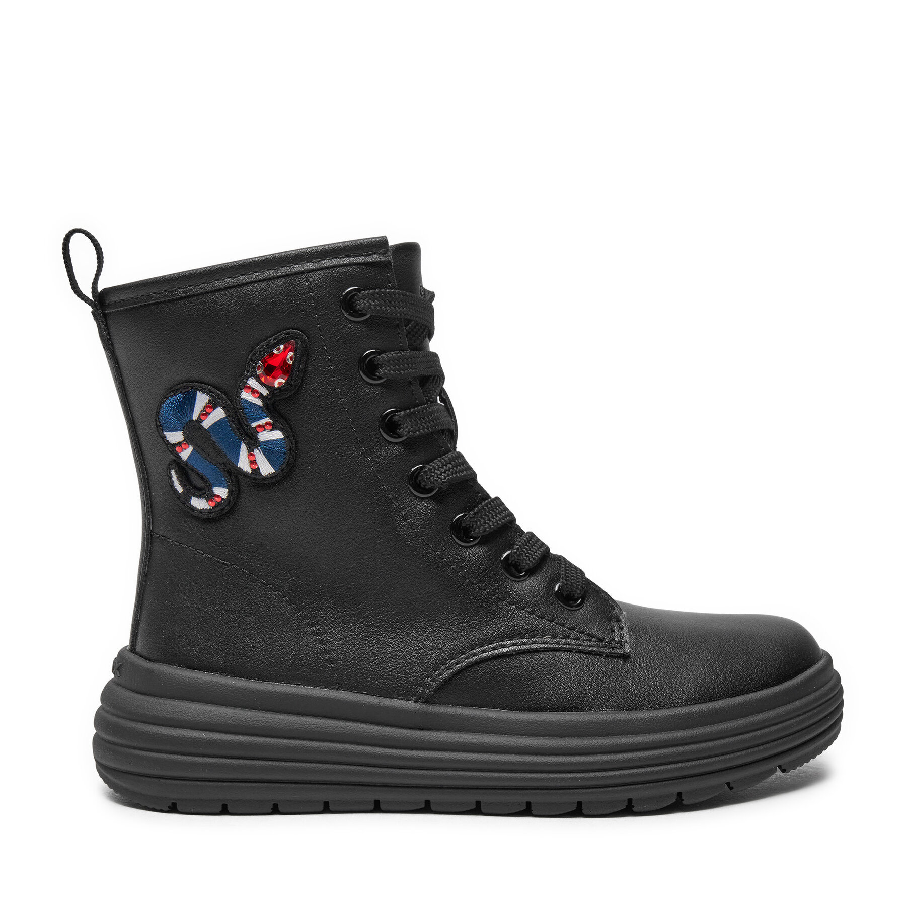 Μπότες Geox J Phaolae Girl J46ETD 000BC C9999 M Μαύρο