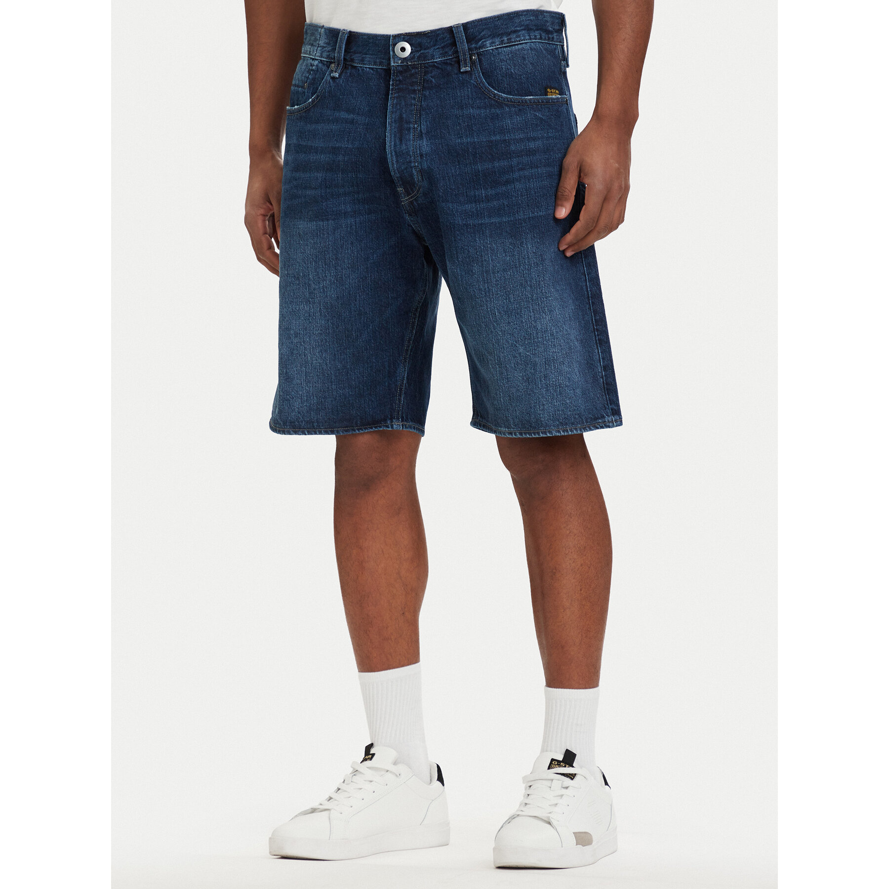 G-Star Raw Kratke traperice Dakota D24411-E352-H950 Plava Regular Fit