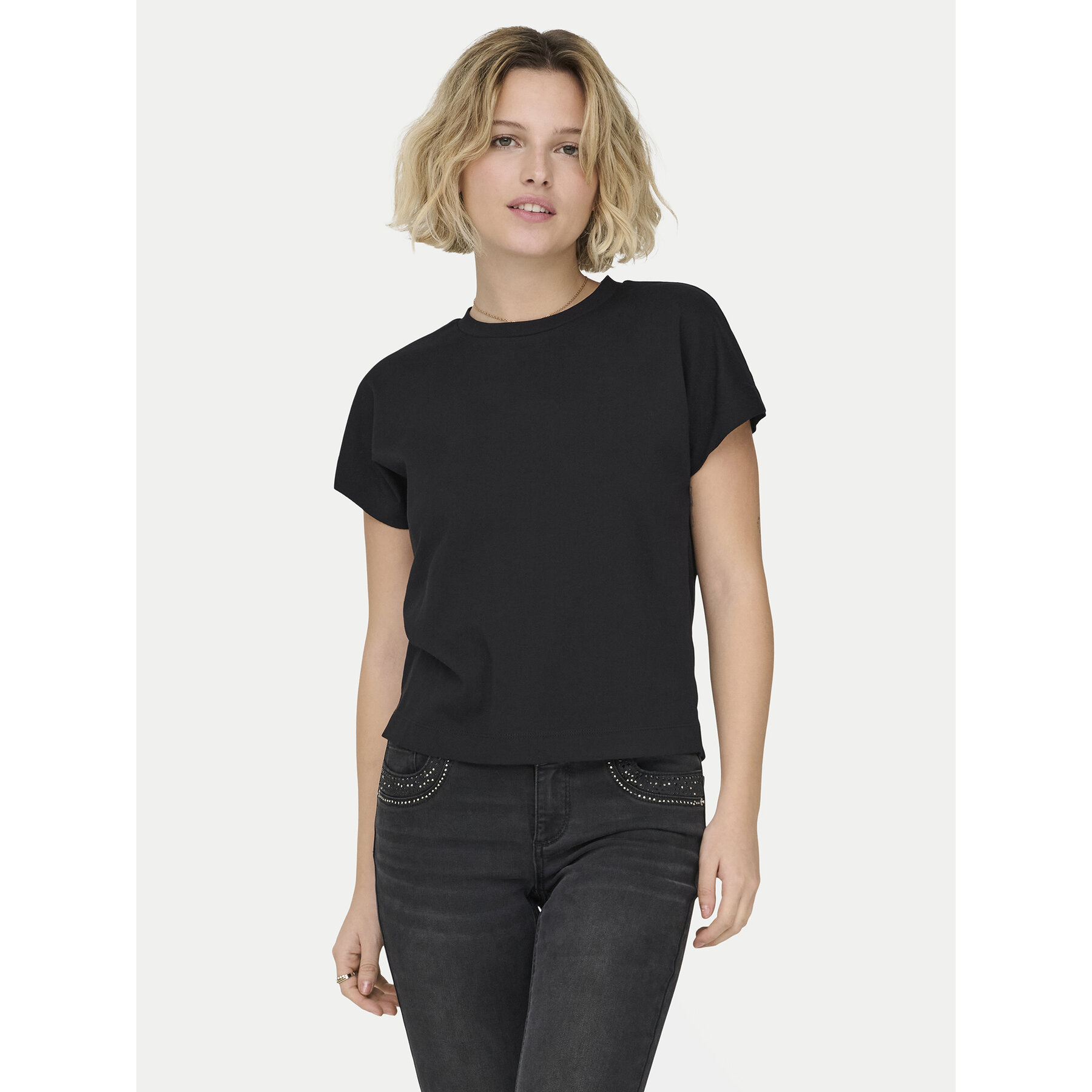 ONLY T-Shirt Erica 15308926 Schwarz Oversize