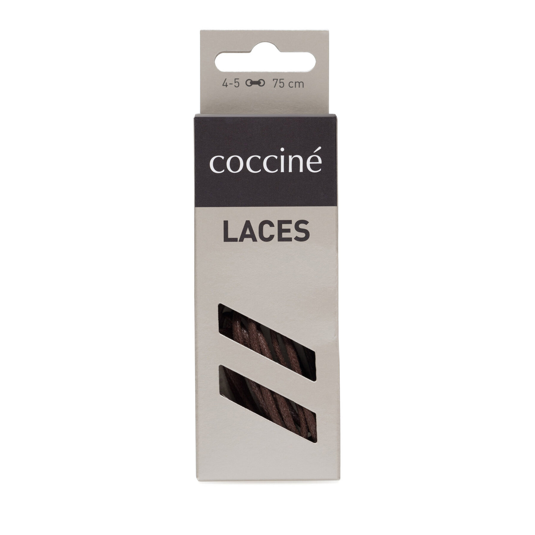 Apavu šņores Coccine SZNUROWADŁA 75 cm F2 WOSKOWANE v.AZ Brūns