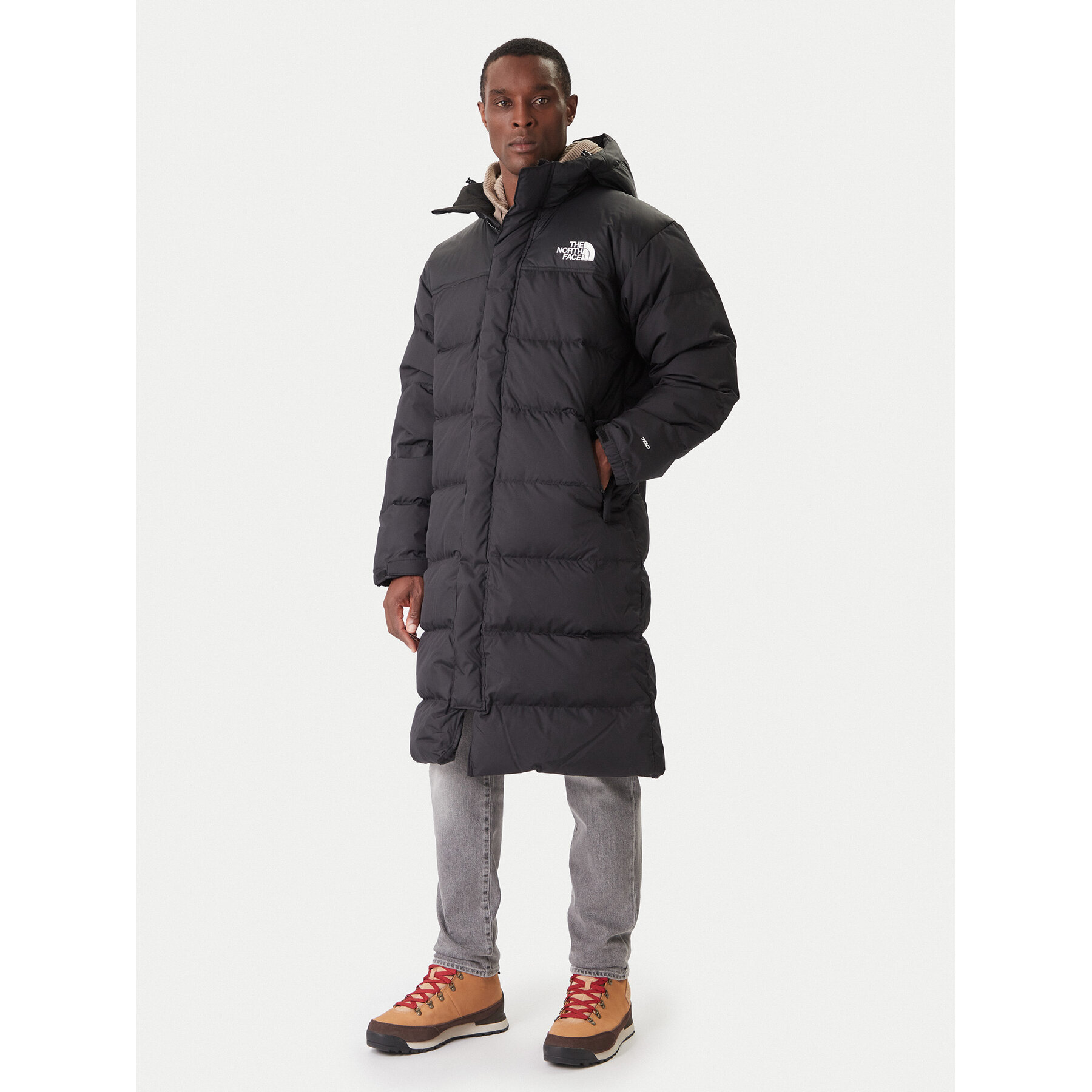The North Face Daunenjacke Nuptse NF0A832J Schwarz Loose Fit