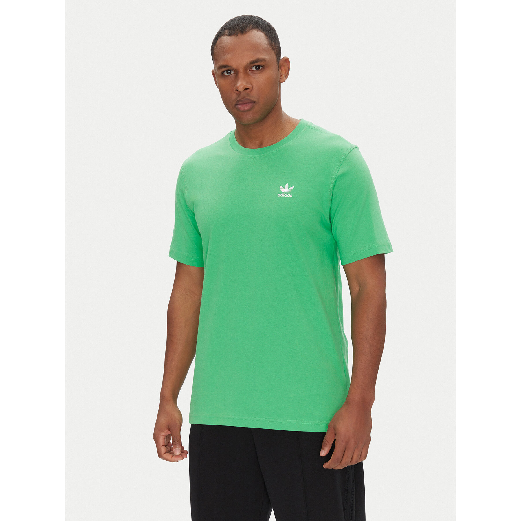 adidas Póló Trefoil Essentials JN0235 Zöld Regular Fit