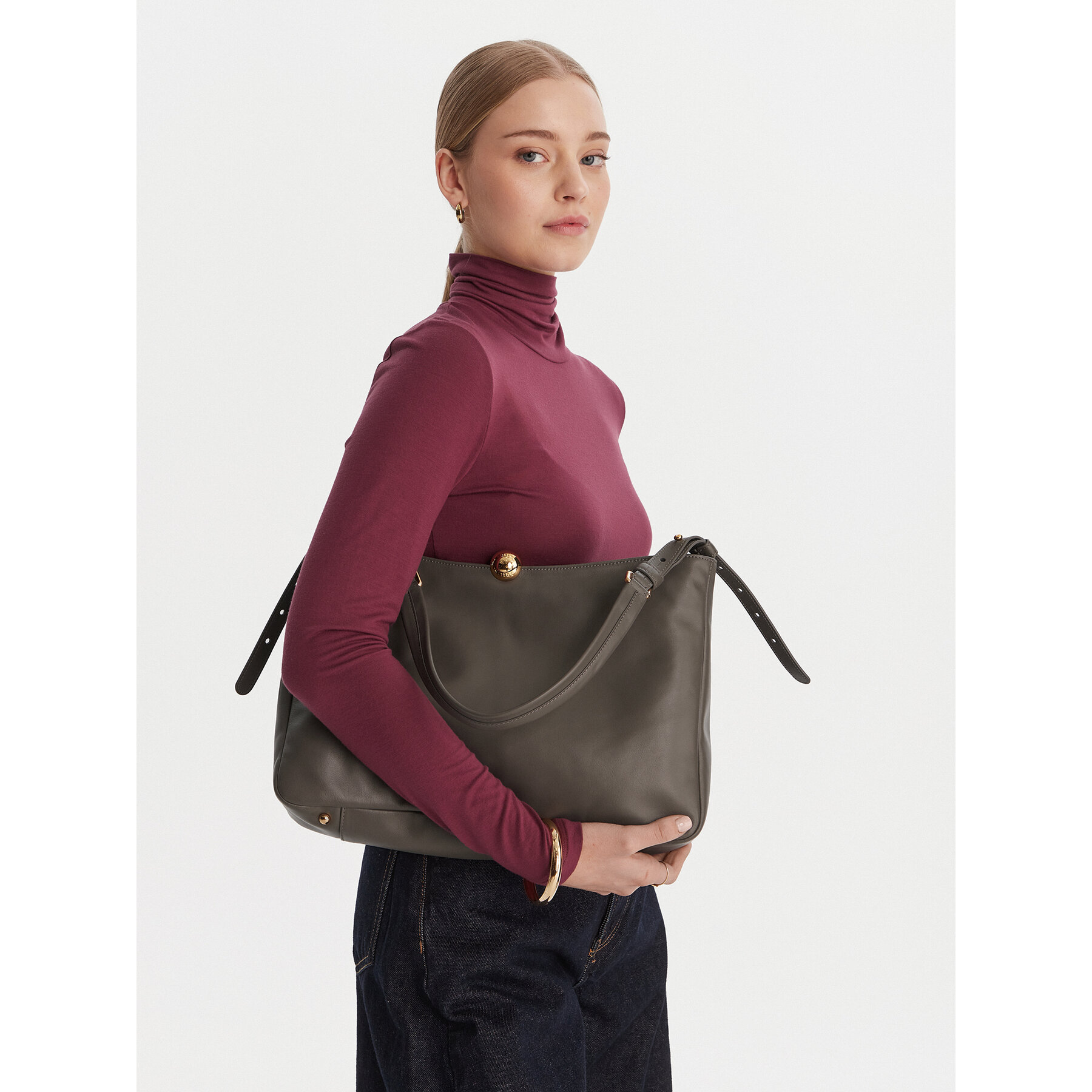 Borsetta Furla Sfera Soft L WB01365 BX3168 IT 4283S Grigio