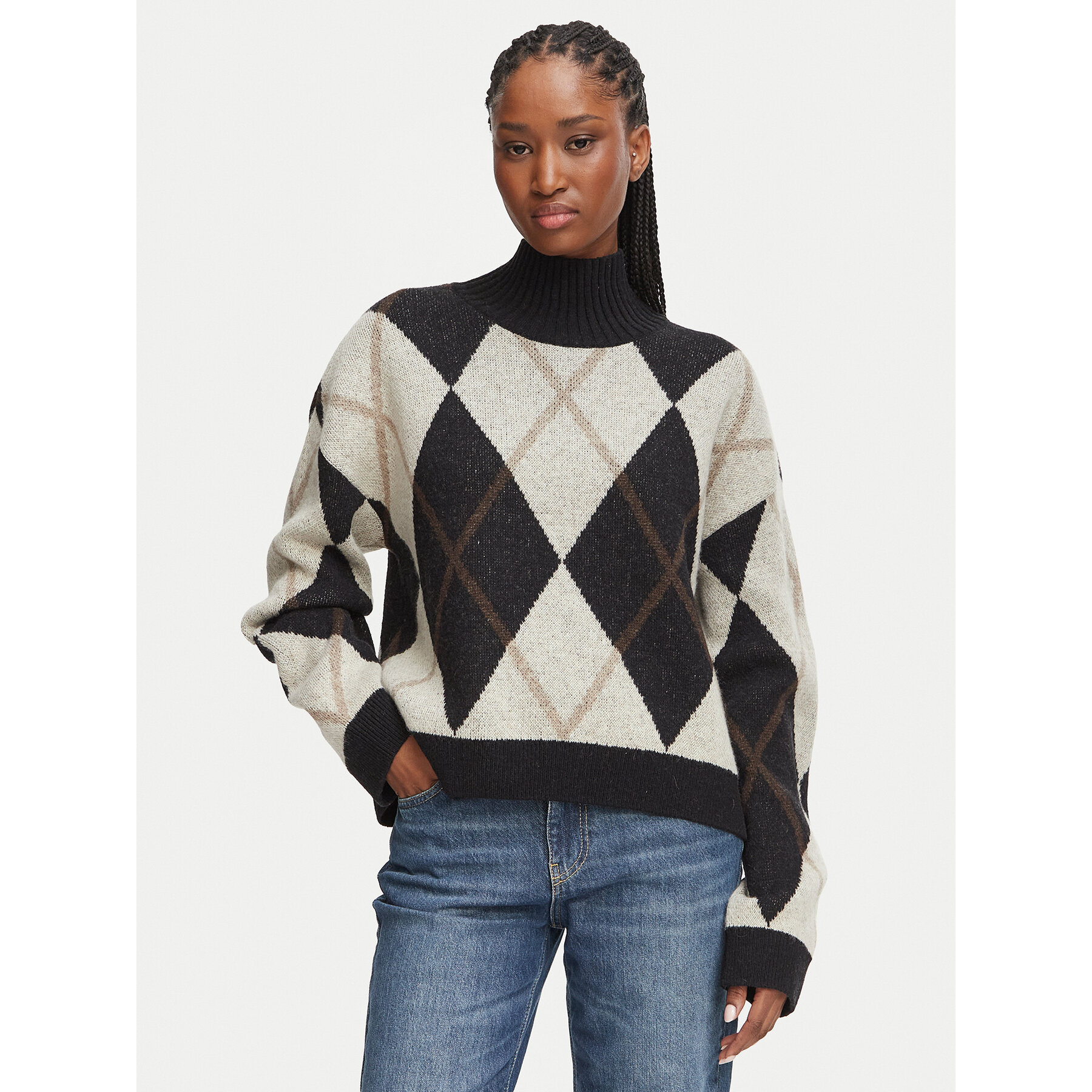 Barbour Rollkragenpullover Marlow LKN1833MI11 Bunt Relaxed Fit