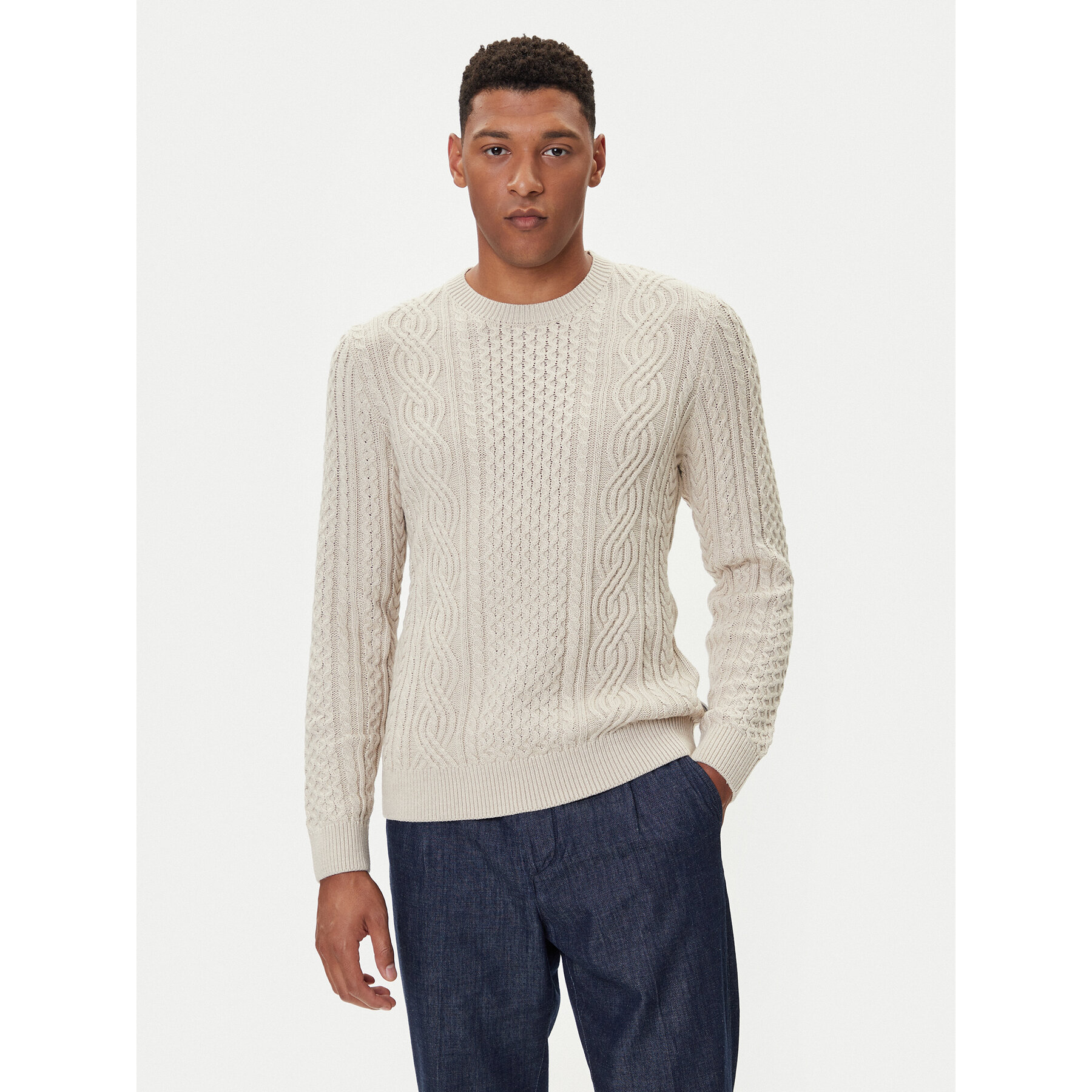 Jack & Jones Pullover Blusean 12283486 Beige Regular Fit