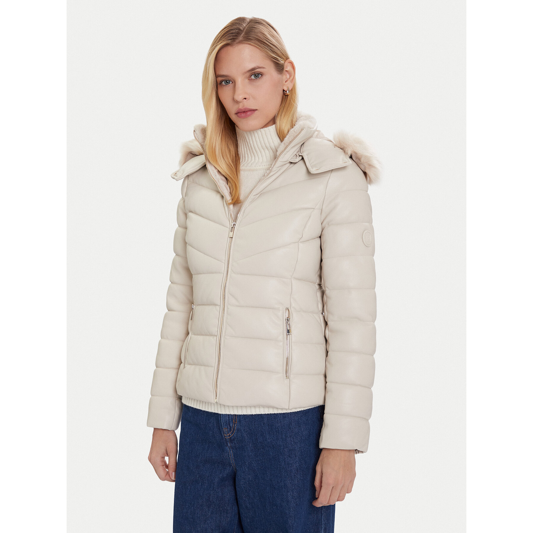Morgan Winterjacke 242-GKIDIA Beige Regular Fit