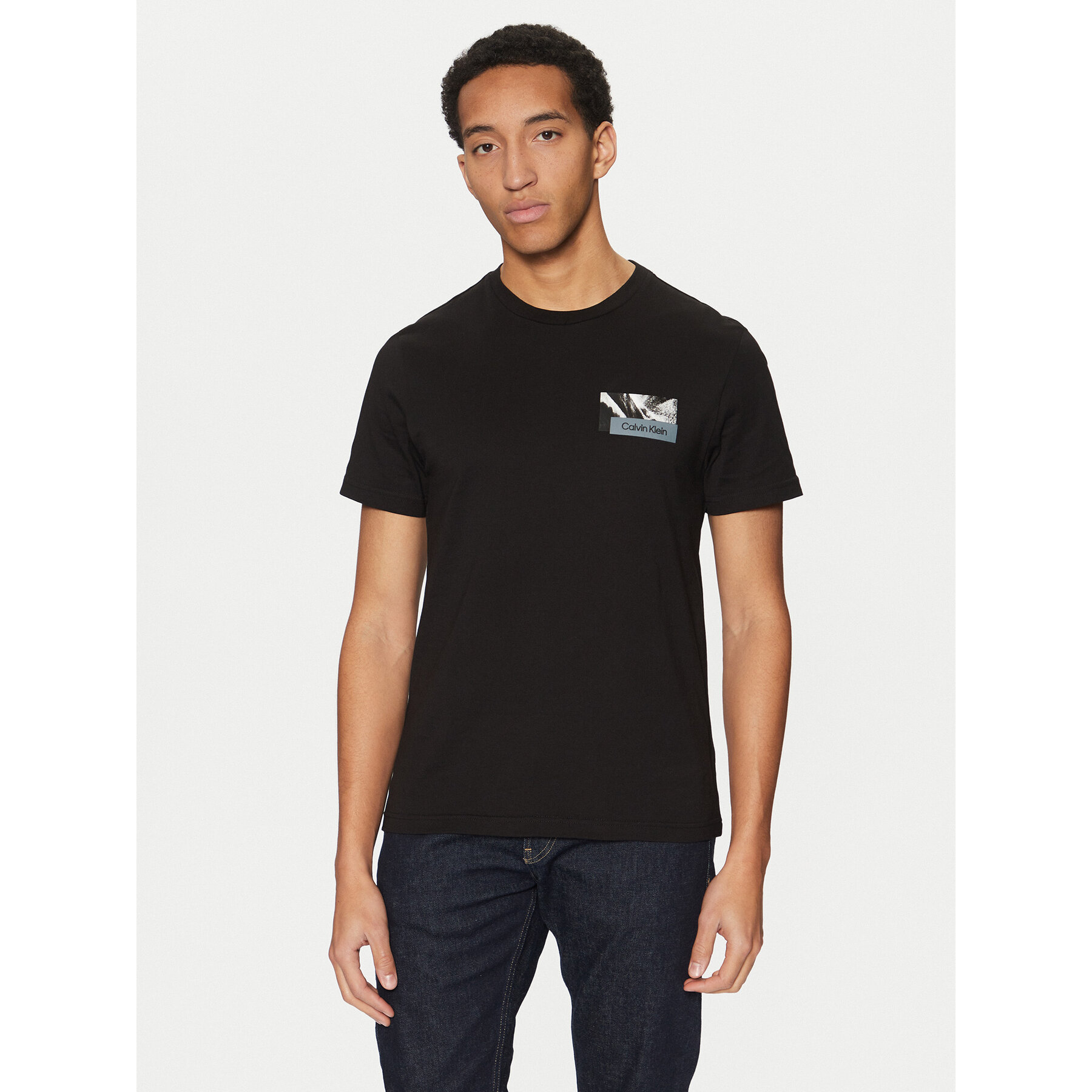 Calvin Klein Póló Graphic K10K113799 Fekete Regular Fit