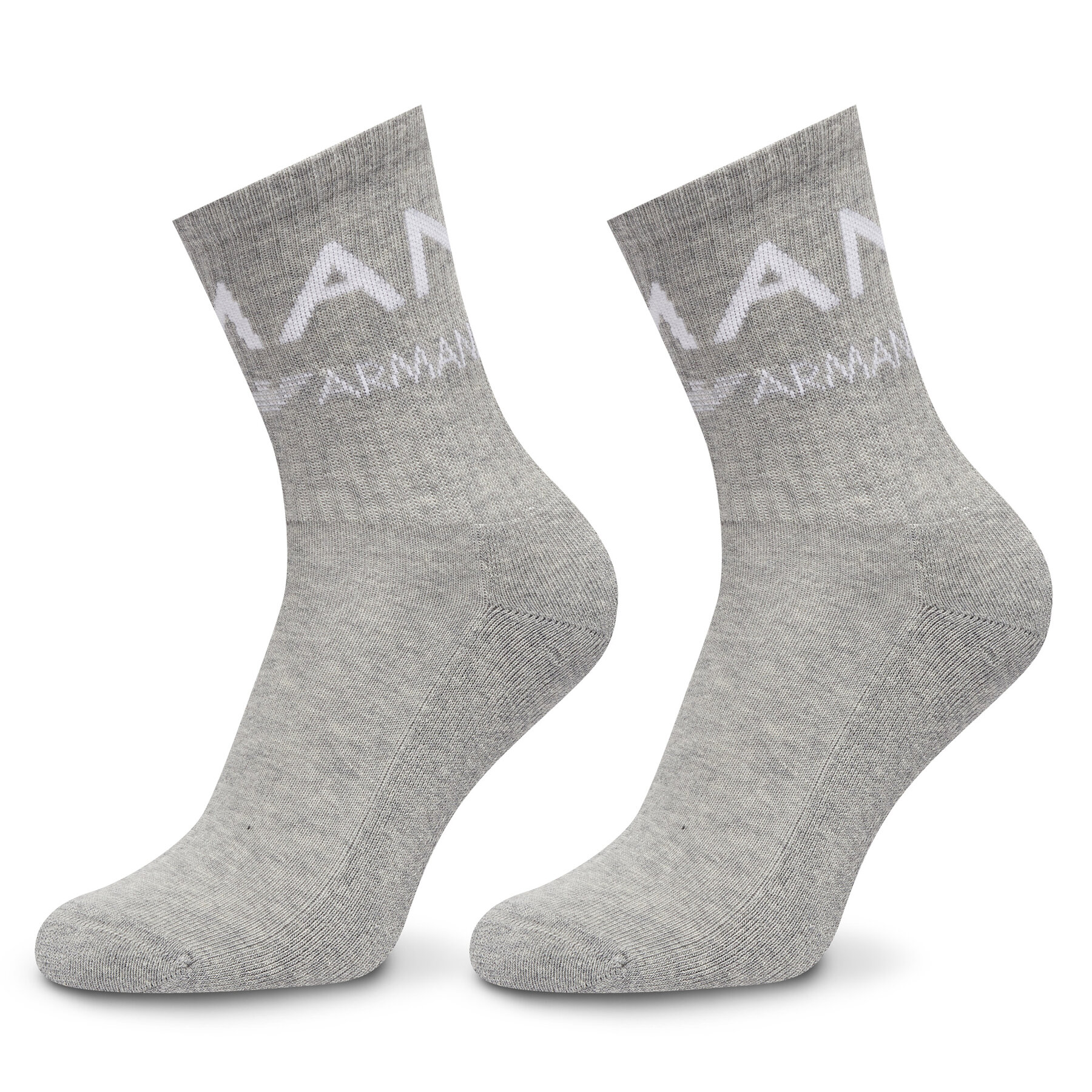 Emporio Armani Underwear Σετ 2 ζευγάρια ψηλές κάλτσες γυναικείες Emporio Armani Underwear 292303 4F227 00948 Γκρι