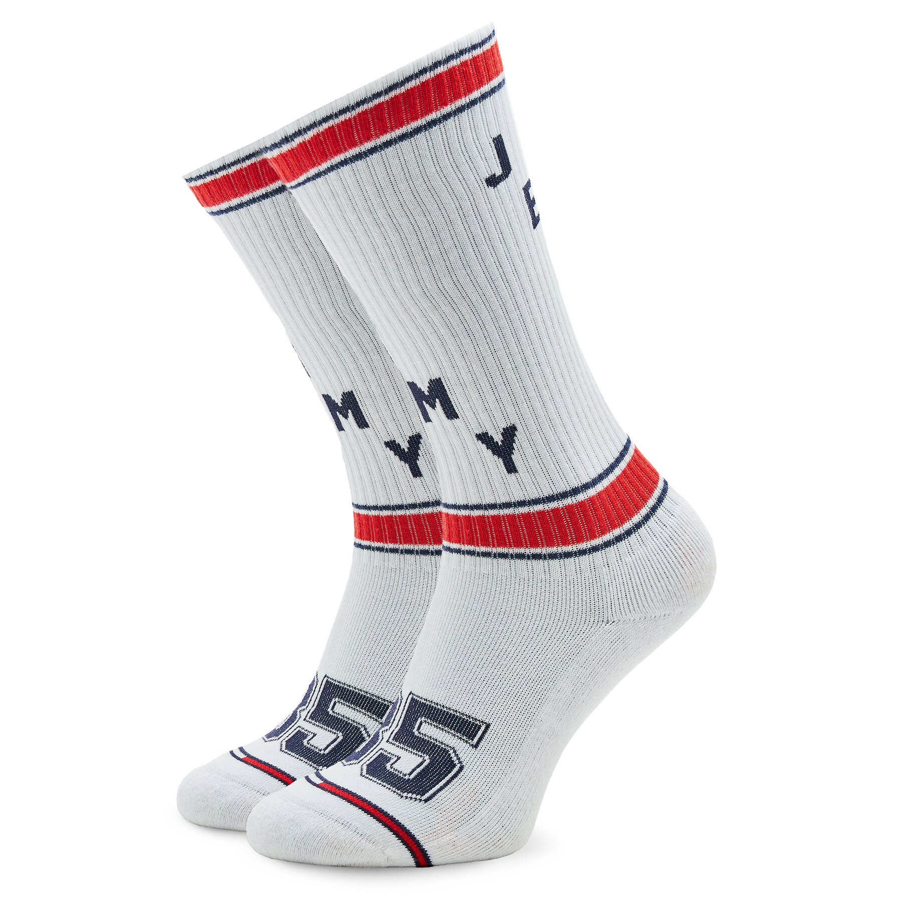 Chaussettes hautes unisex Tommy Jeans 701223426 Blanc