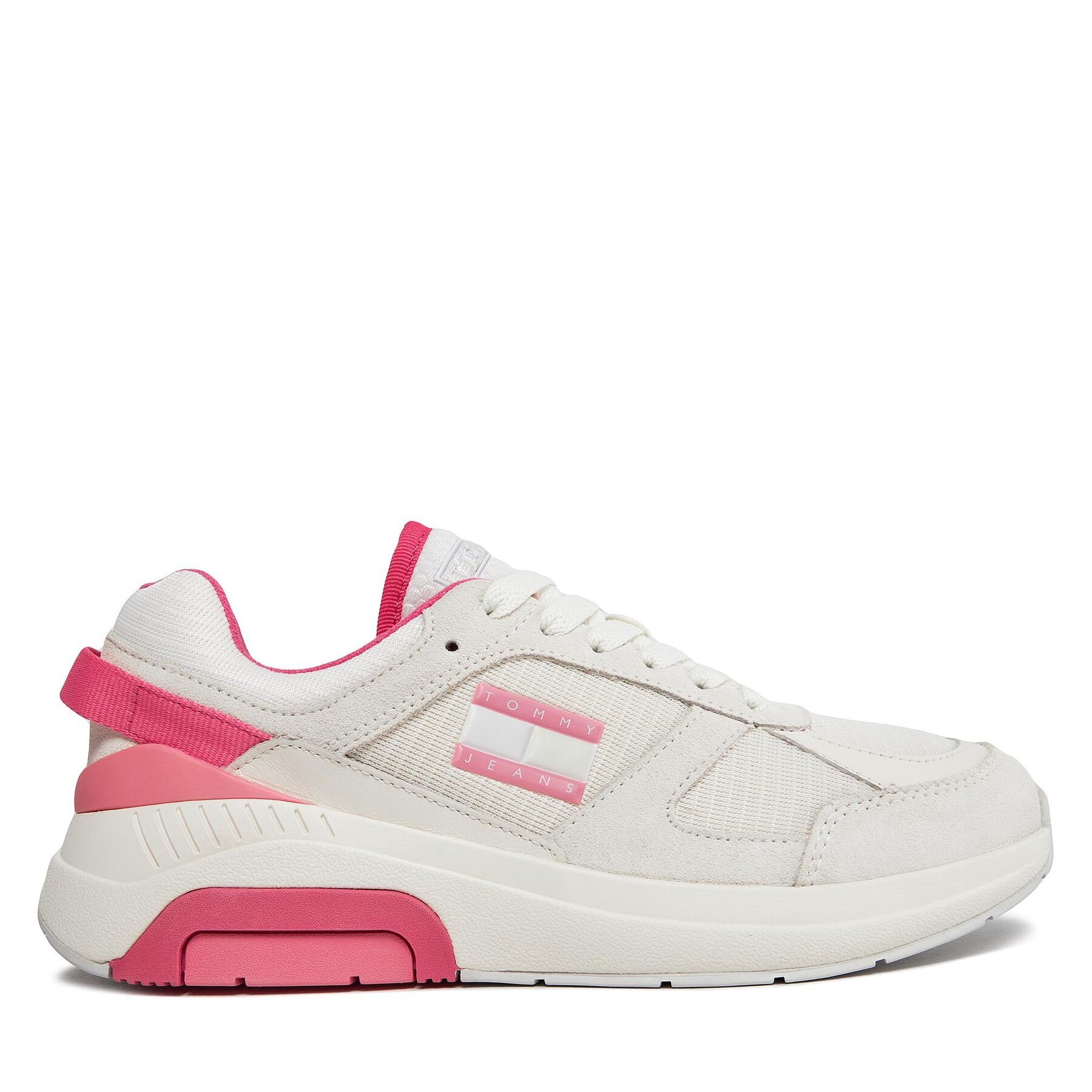 Damskie Sneakersy Tommy Jeans, Rozmiar 39 Écru Tjw Runner Combined EN0EN02512