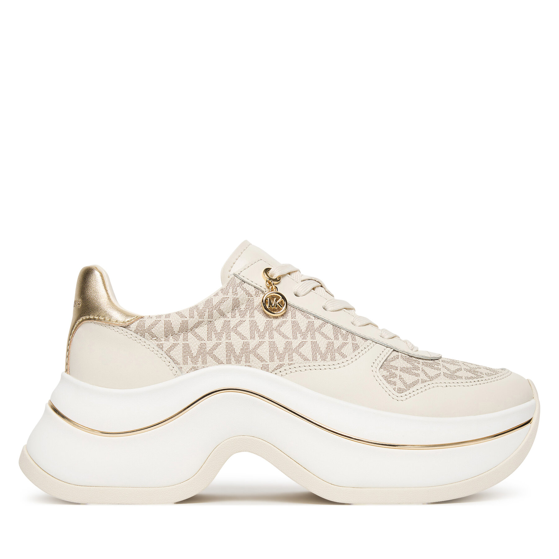 Sneakersy MICHAEL Michael Kors Arla 43F5ARFS2L Béžová