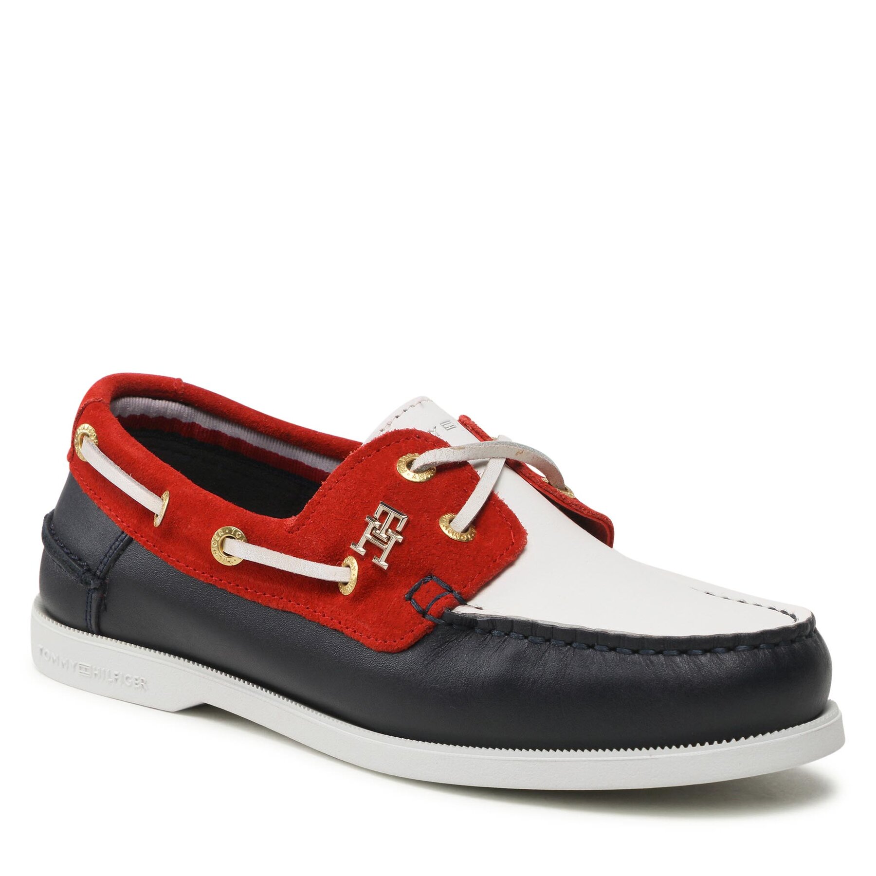 Nizki čevlji Tommy Hilfiger Th Boat Shoe Rwb FW0FW07169 Rwb 0GYGR