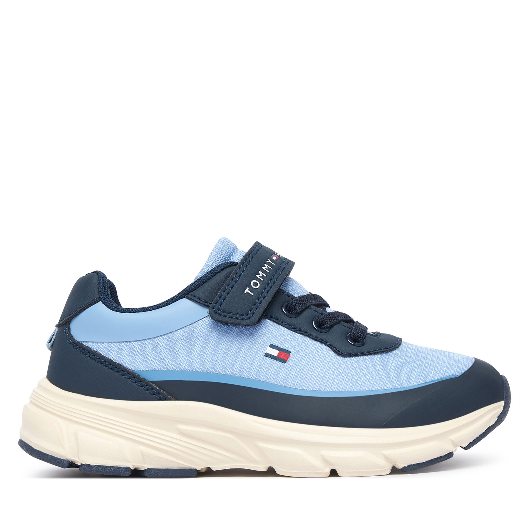 Superge Tommy Hilfiger Low Cut Lace-Up/Velcro Sneaker T1X9-35260-1844 S Modra