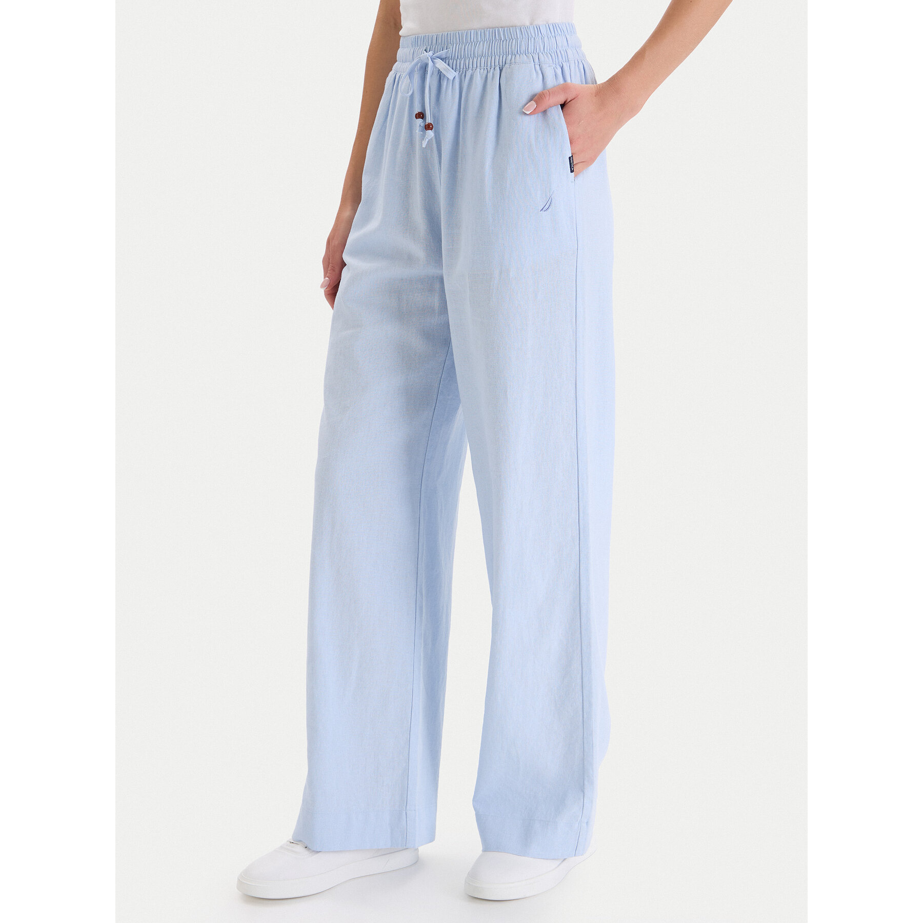 Nautica Stoffhose W126-NALTR-1020-23X Himmelblau Wide Leg