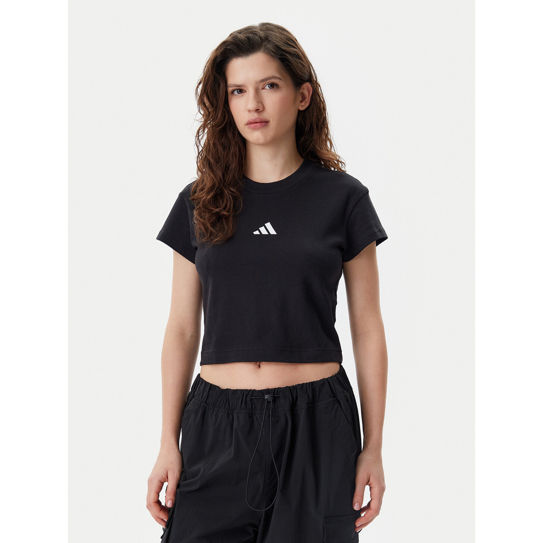 adidas Majica Future Icons Small Logo Baby JE4000 Črna Slim Fit