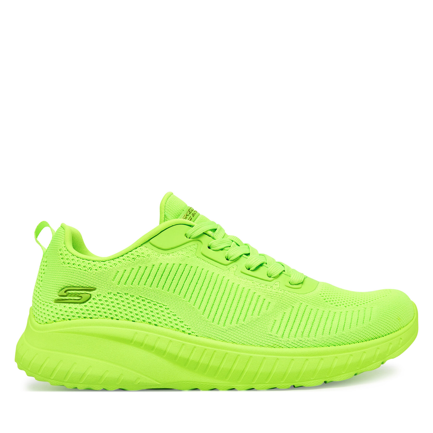Damskie Skechers Sneakersy, Rozmiar 37 Zielony Bobs Squad Chaos-coo 117216/LIME