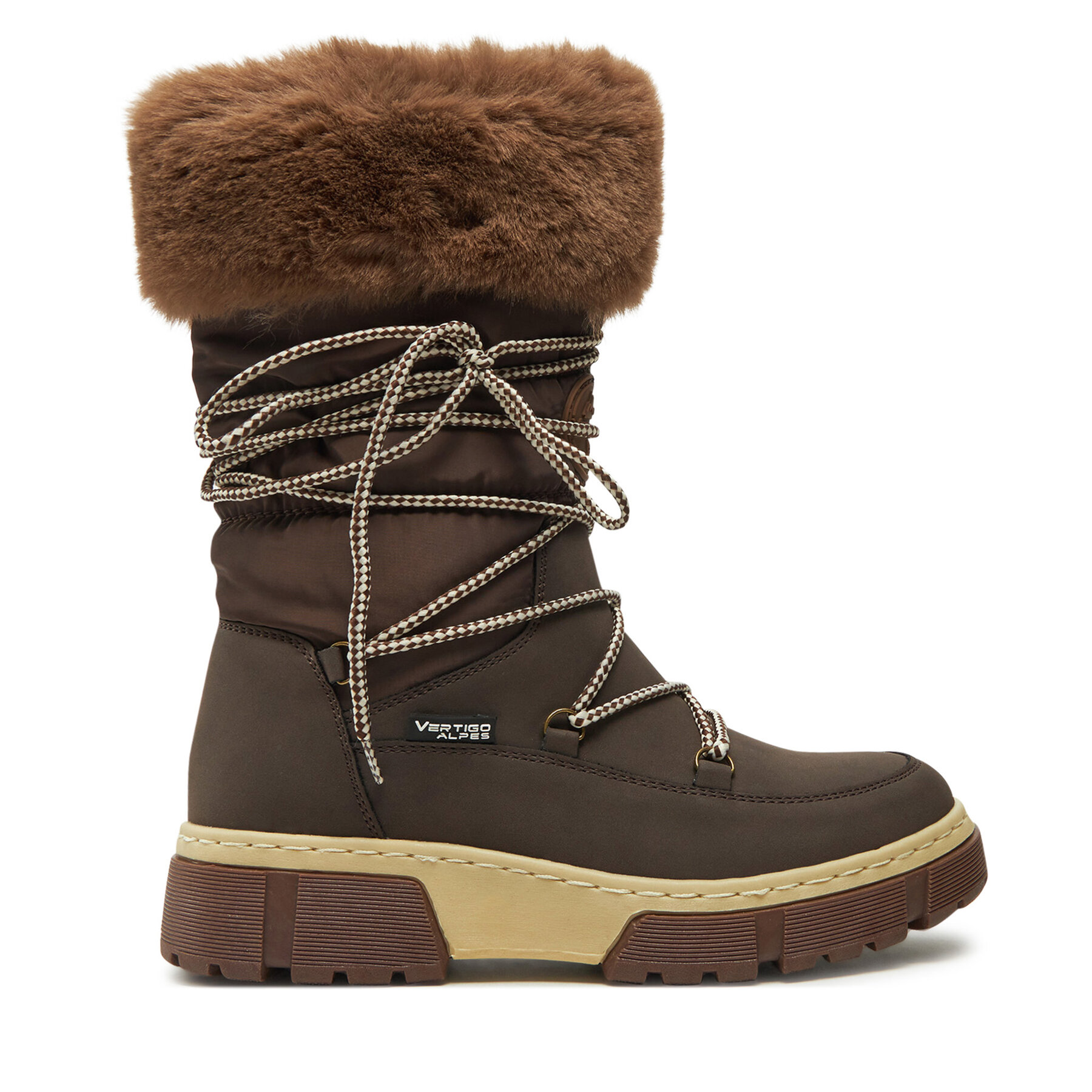 Bottes de neige Vertigo Alpes Uciole Marron