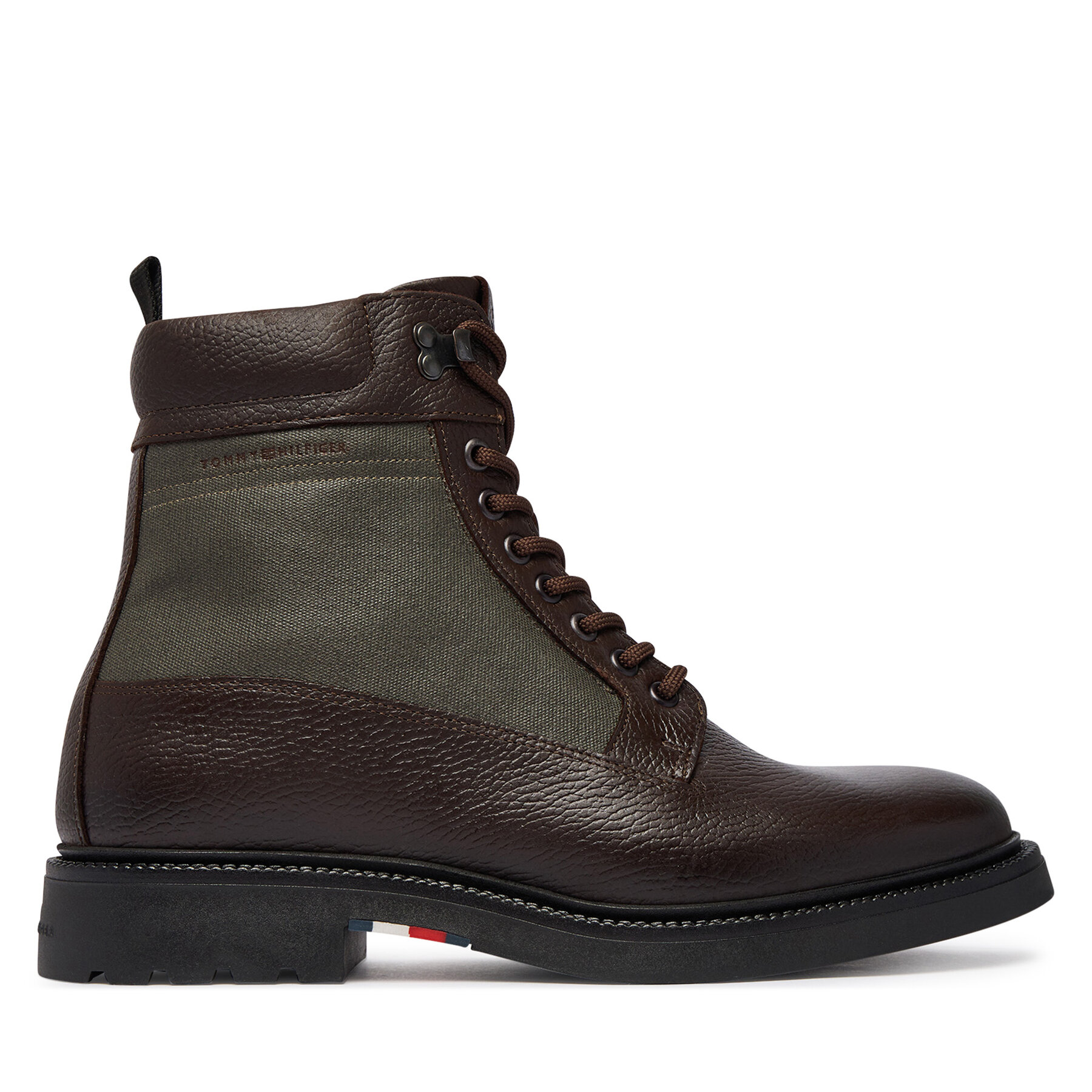 Gležnjarji Tommy Hilfiger Corporate Casual Mix W Wpm Boot FM0FM05988 Temno rjava