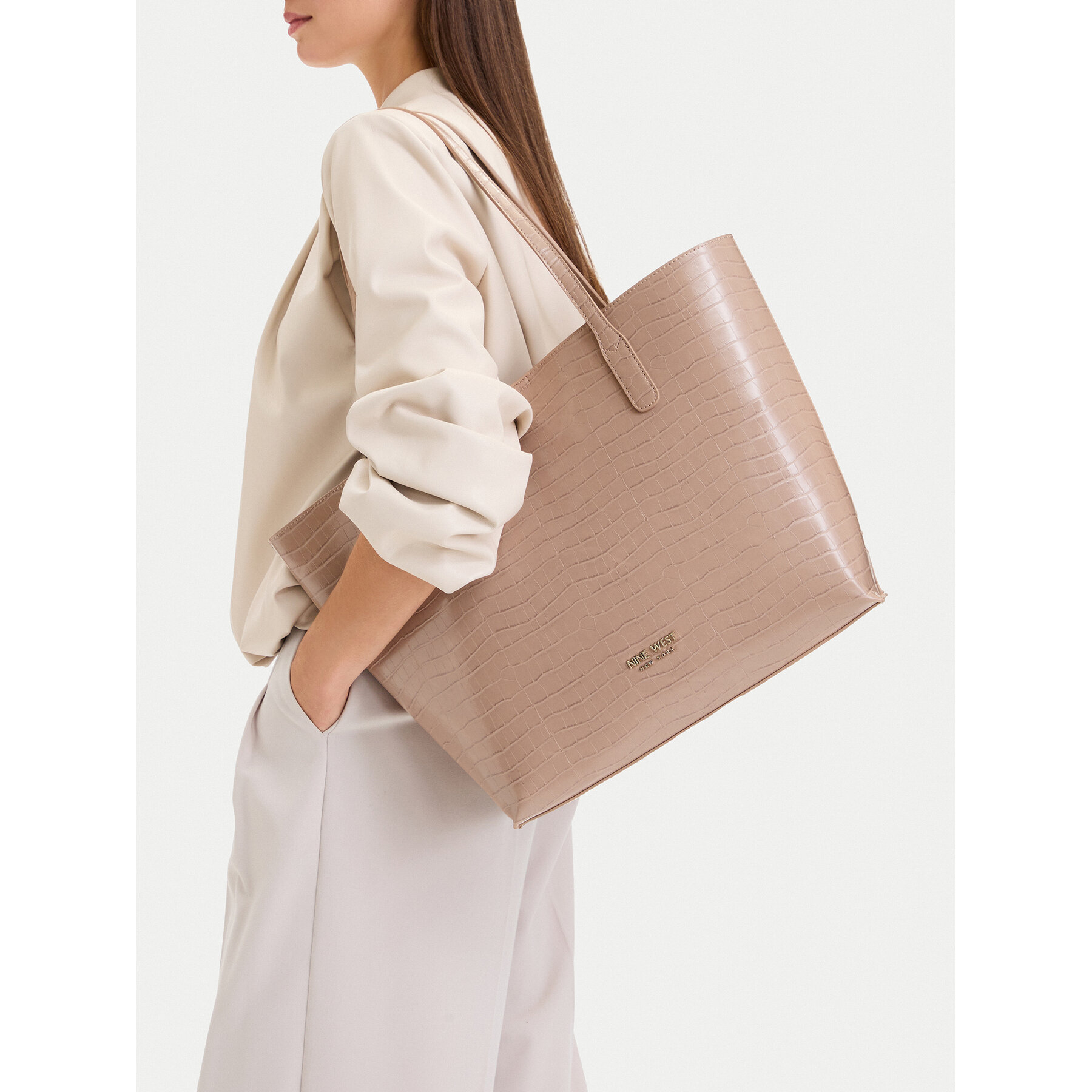 Kabelka Nine West CEO-GENTLE GLAM-LDA9920 Tmavo béžová