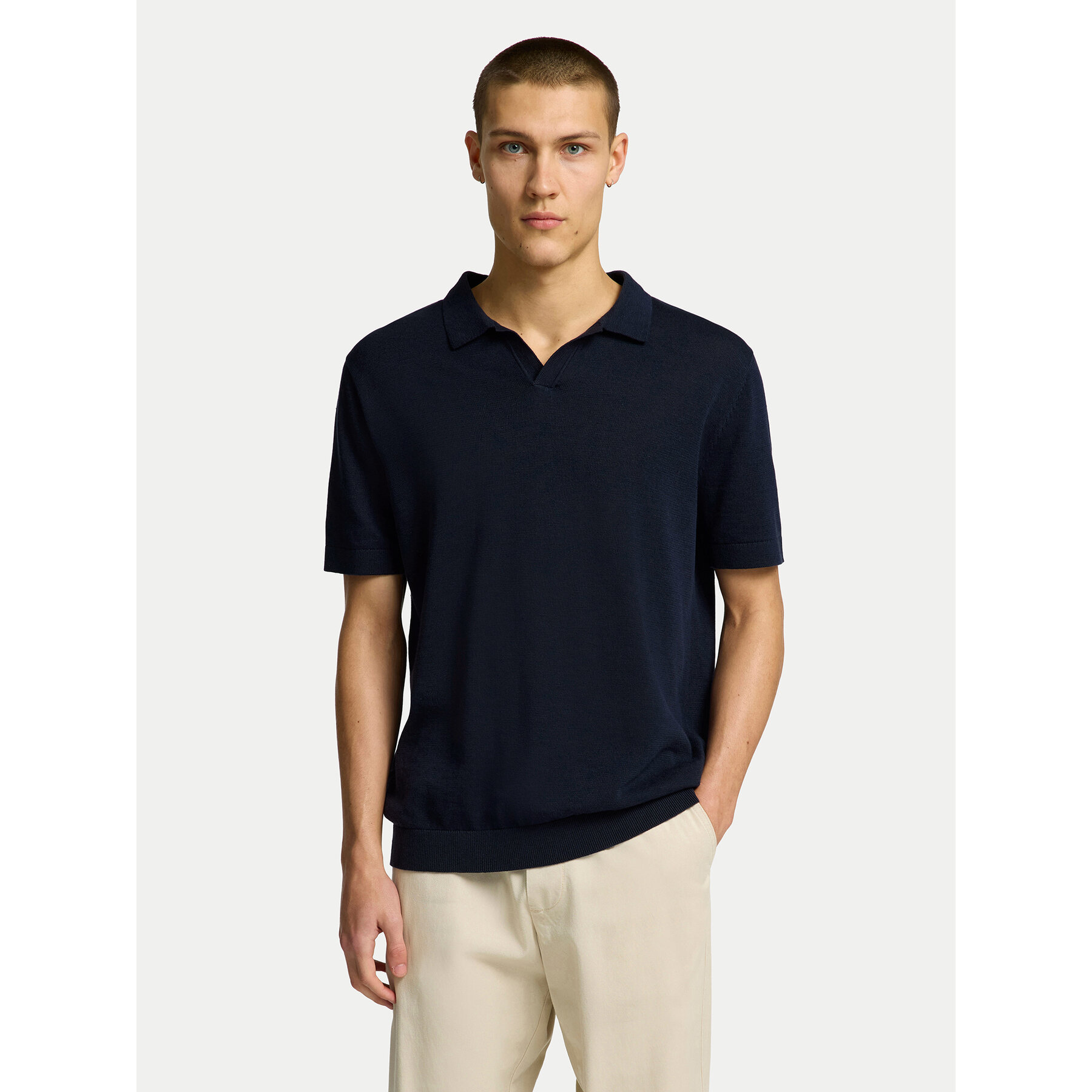 Selected Homme Polo Mattis 16096197 Blu scuro Regular Fit
