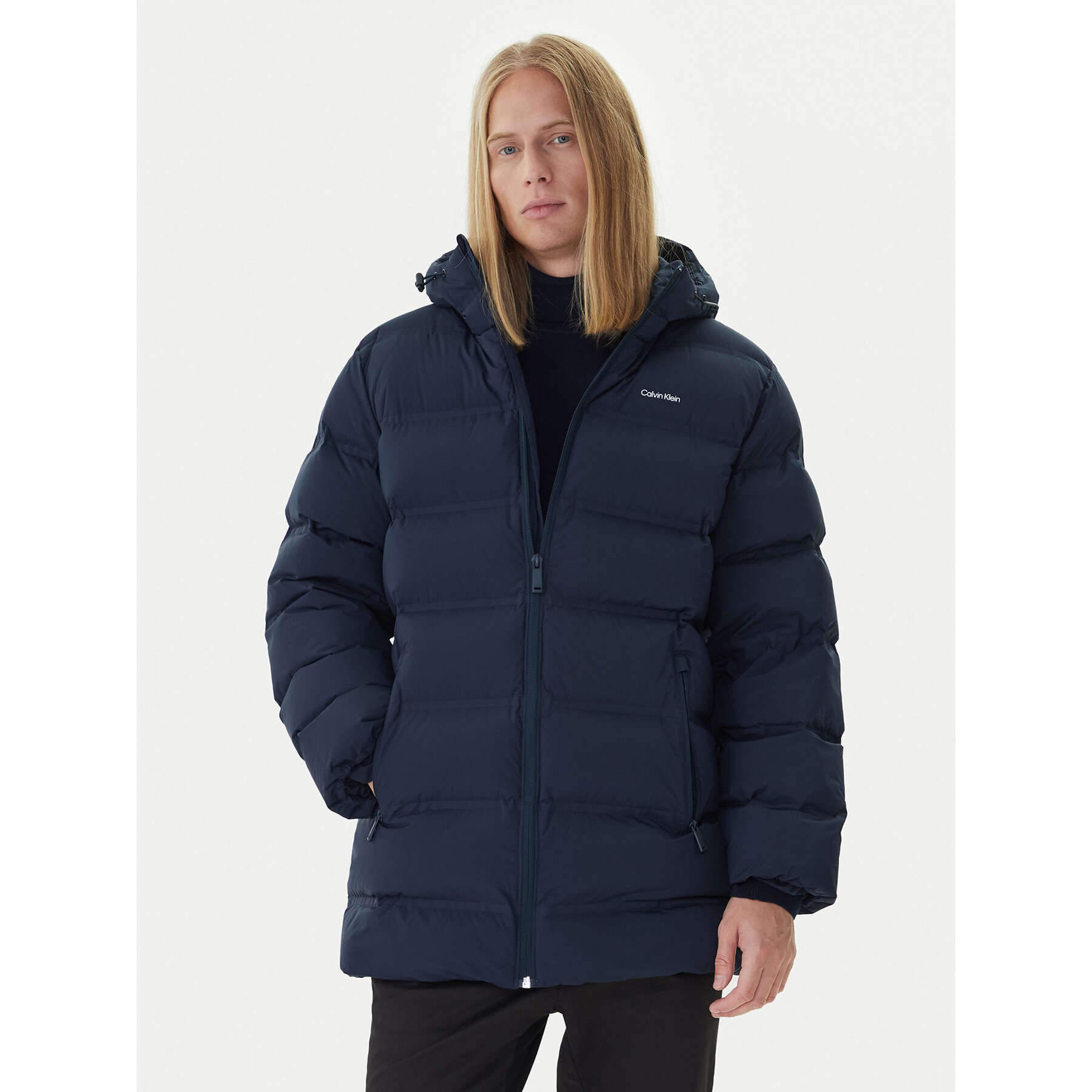 Calvin Klein Daunenjacke LV04LD516G Blau Regular Fit