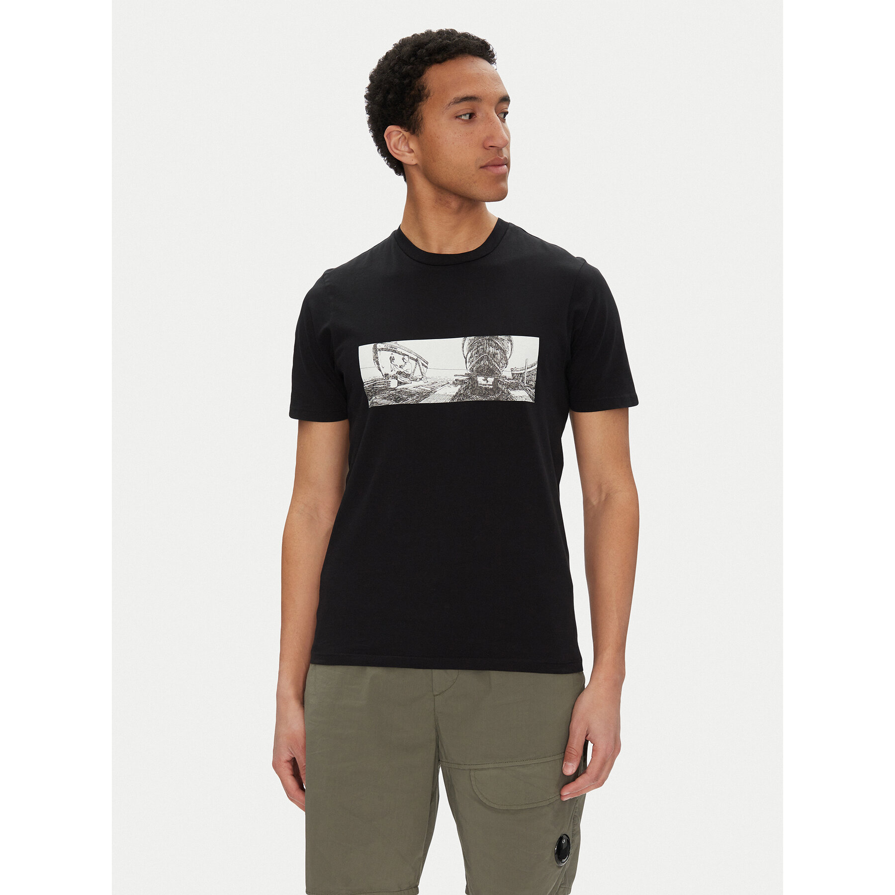 C.P. Company T-shirt 18CMTS319A005431G Nero Regular Fit