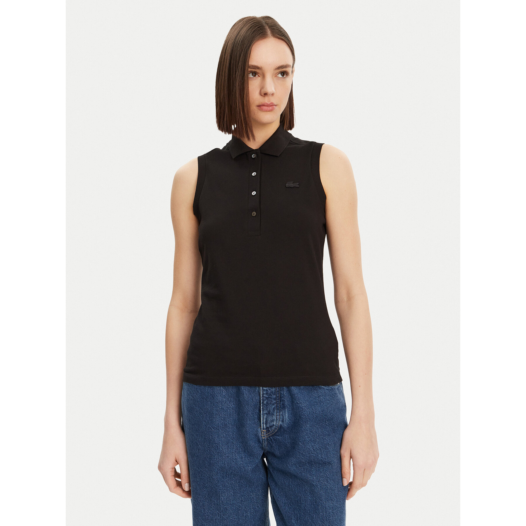 Lacoste Poloshirt PF5445 Schwarz Slim Fit