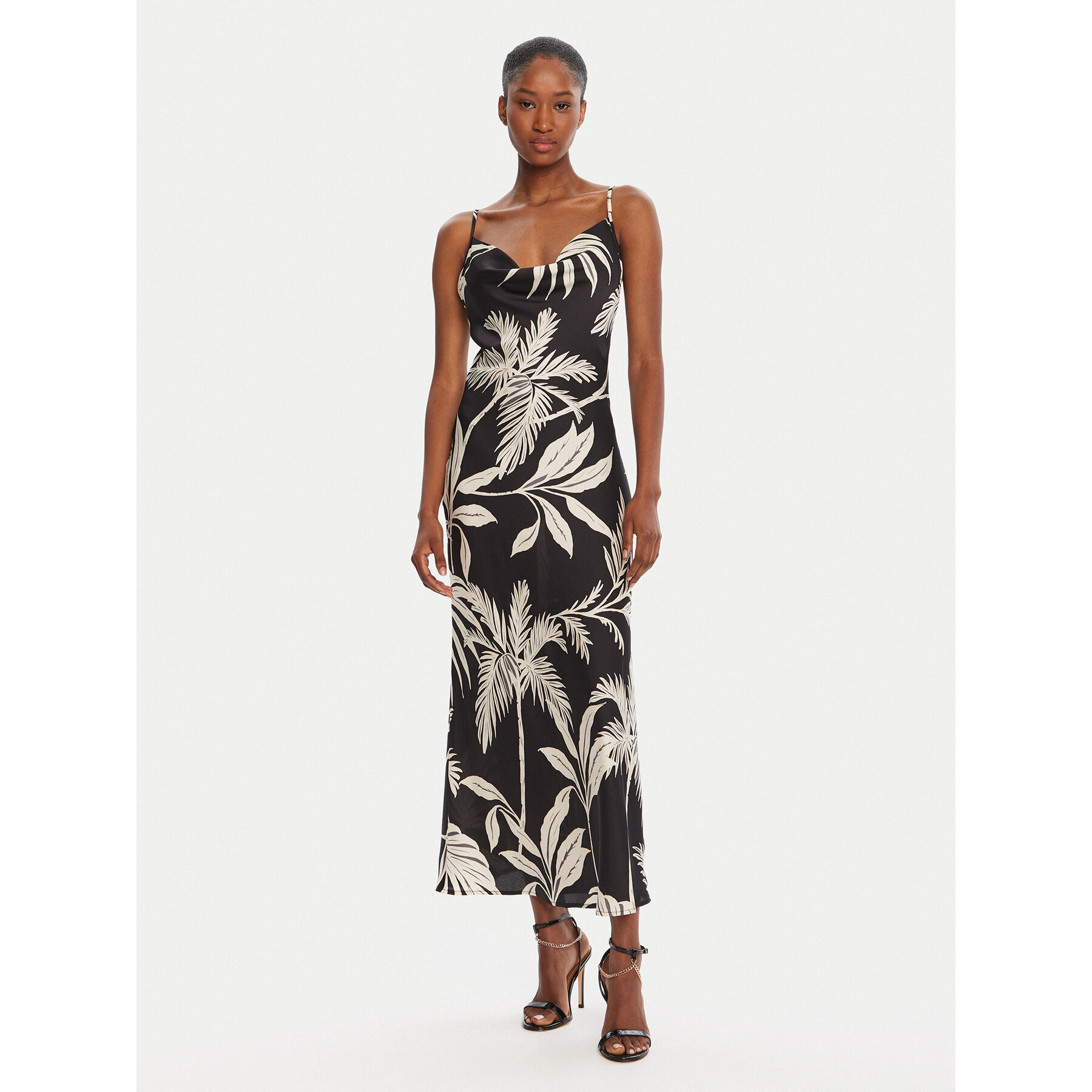 Guess Coctailkleid W5GK85 WH9C2 Schwarz Classic Fit