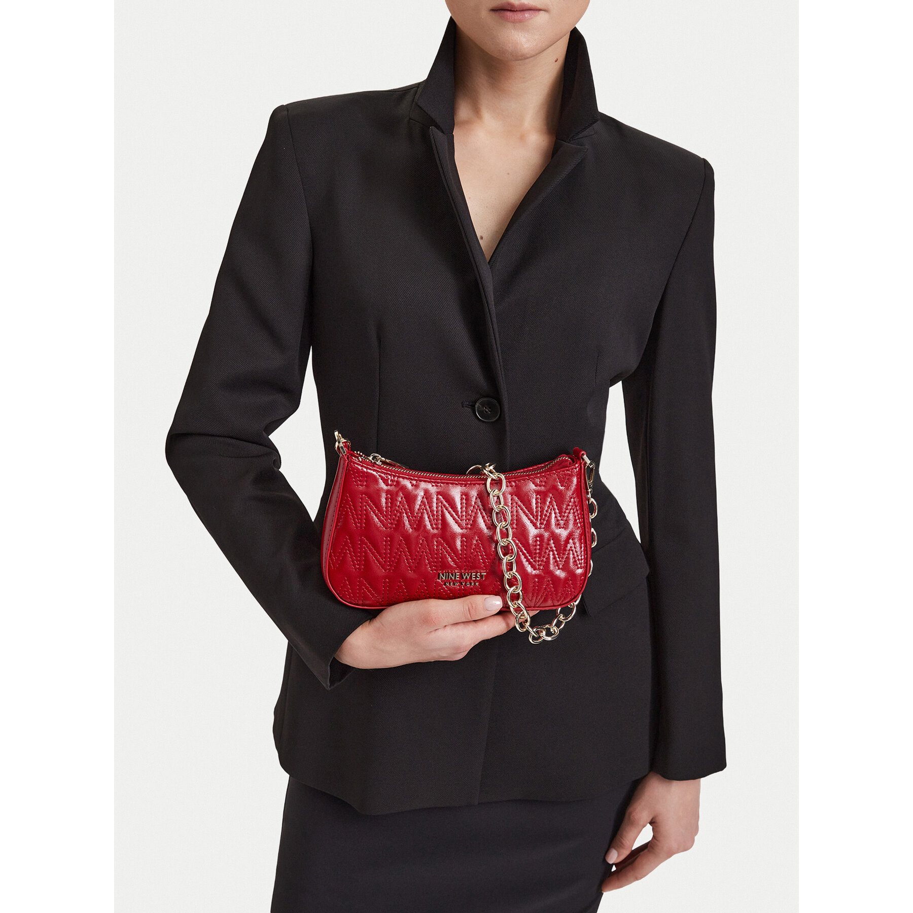 Дамска чанта Nine West CEO-SILKEN GLOW-LA482-7888 Червен