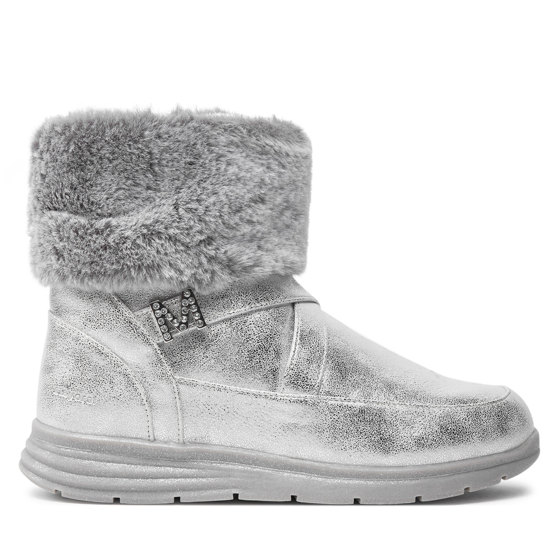 Botines planos Mayoral 46486 Plata
