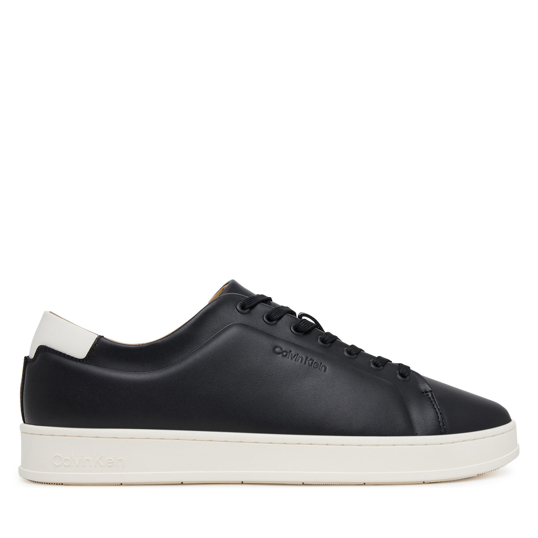 Sneakersy Calvin Klein Pure Low Laceup Cupsole Hf Lth HM0HM01859 Čierna